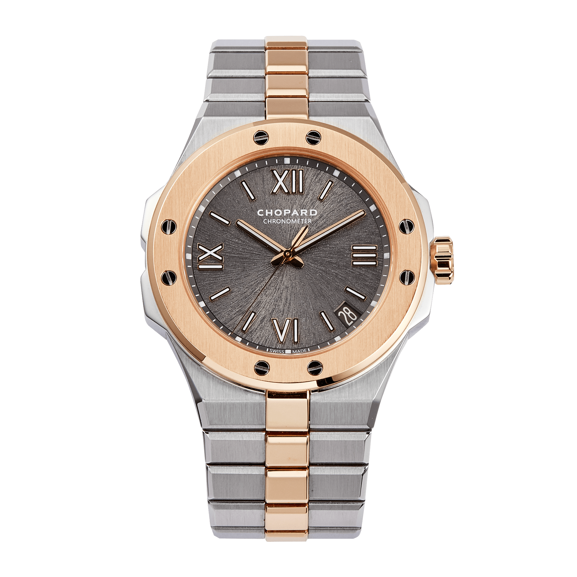 Image of Alpine Eagle Rose Gold & Steel Grey Dial 41mm