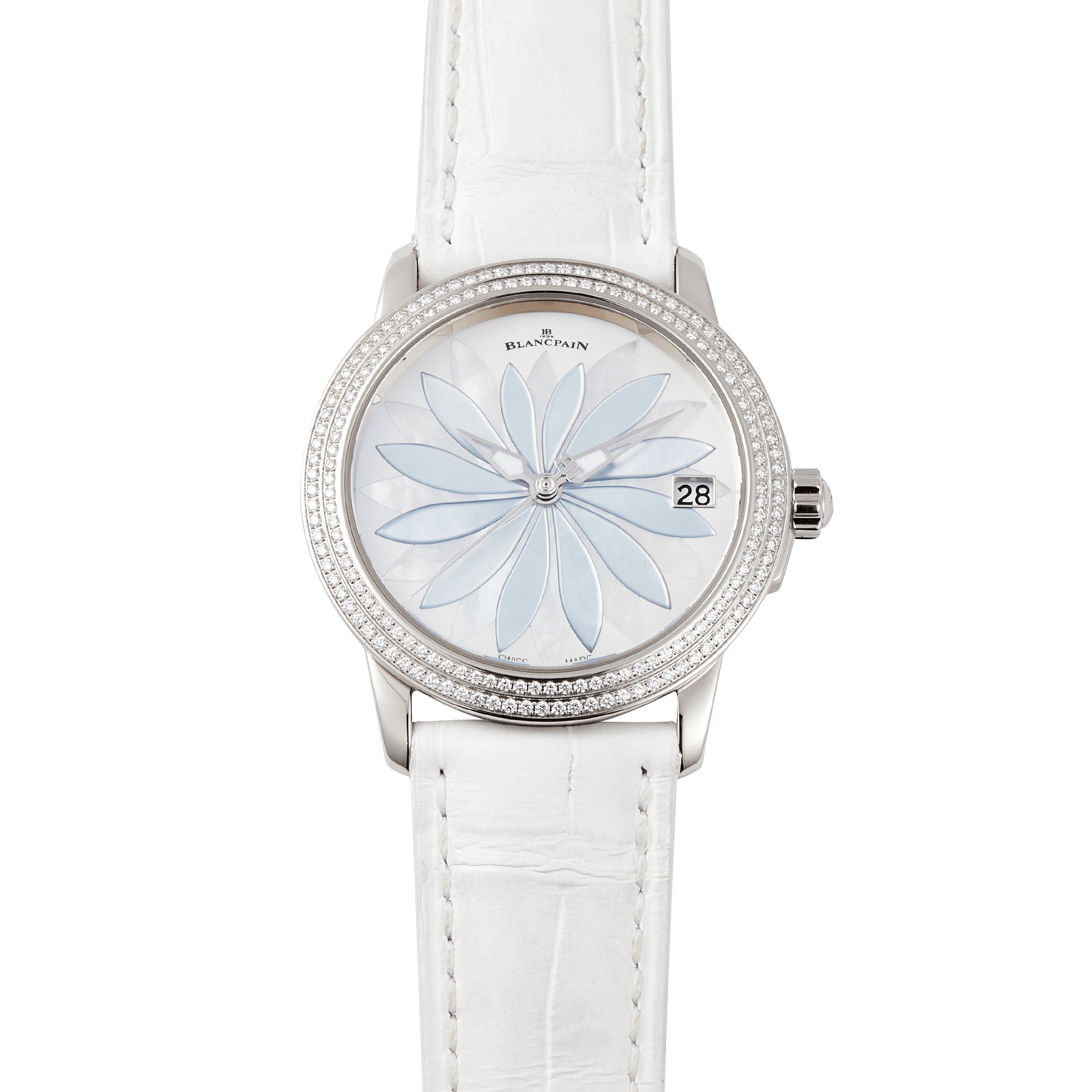 Image of Ladybird White Gold Diamond Mother of Pearl Dial 34mm