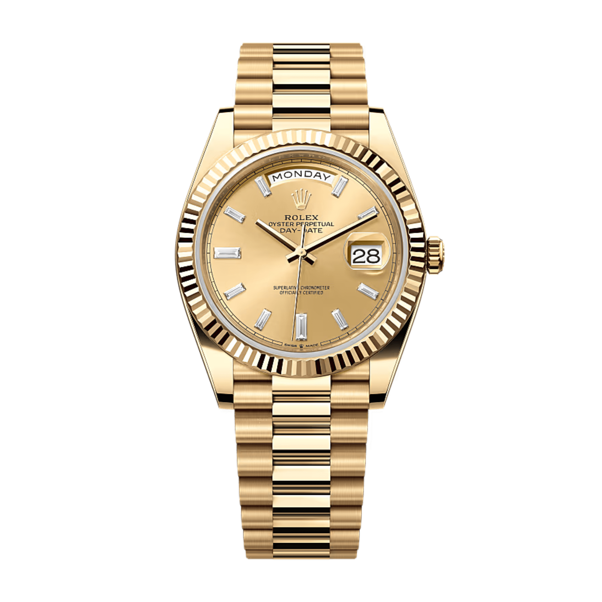 Image of Day-Date Yellow Gold Champagne Dial 40mm