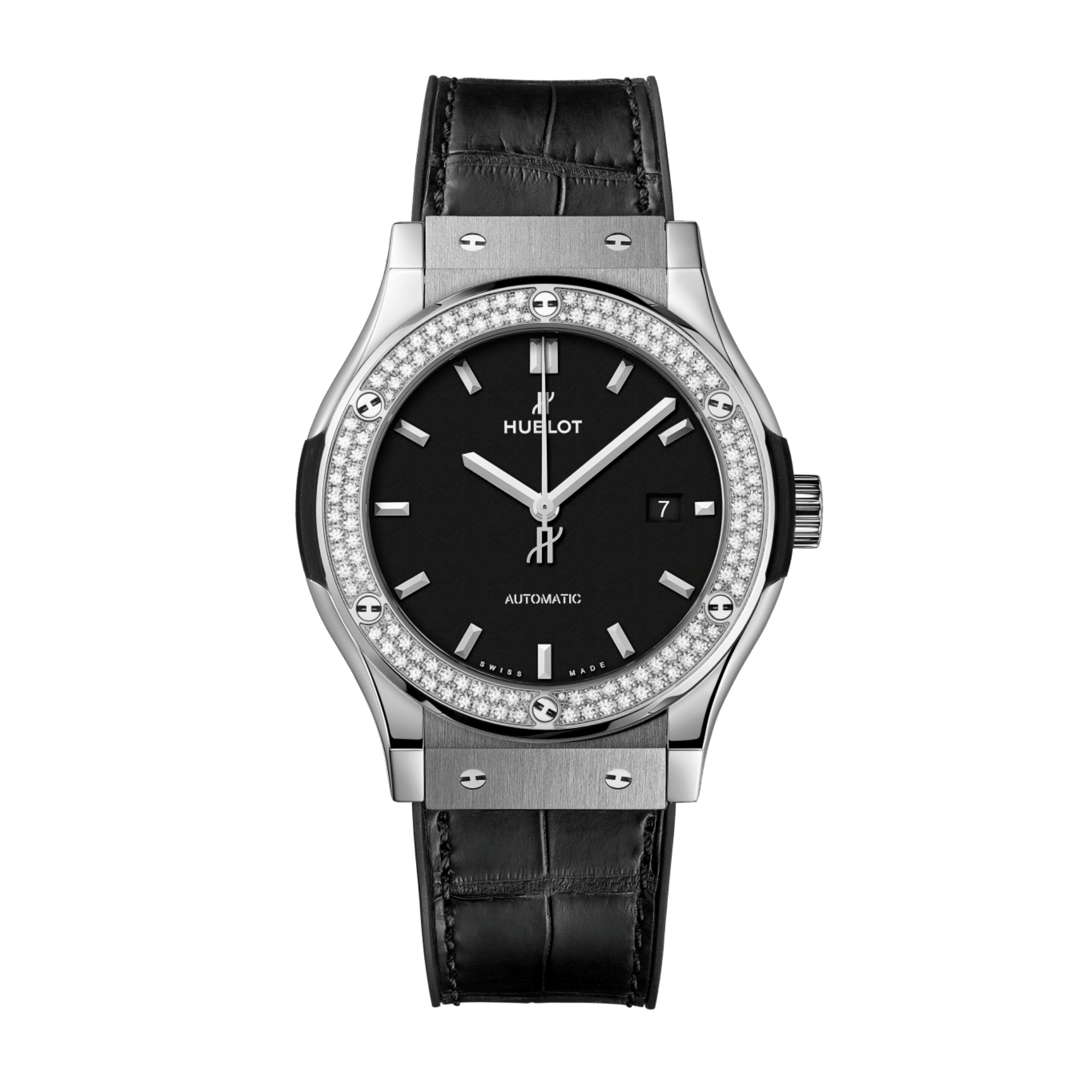Image of Classic Fusion Titanium Diamond Black Dial 42mm