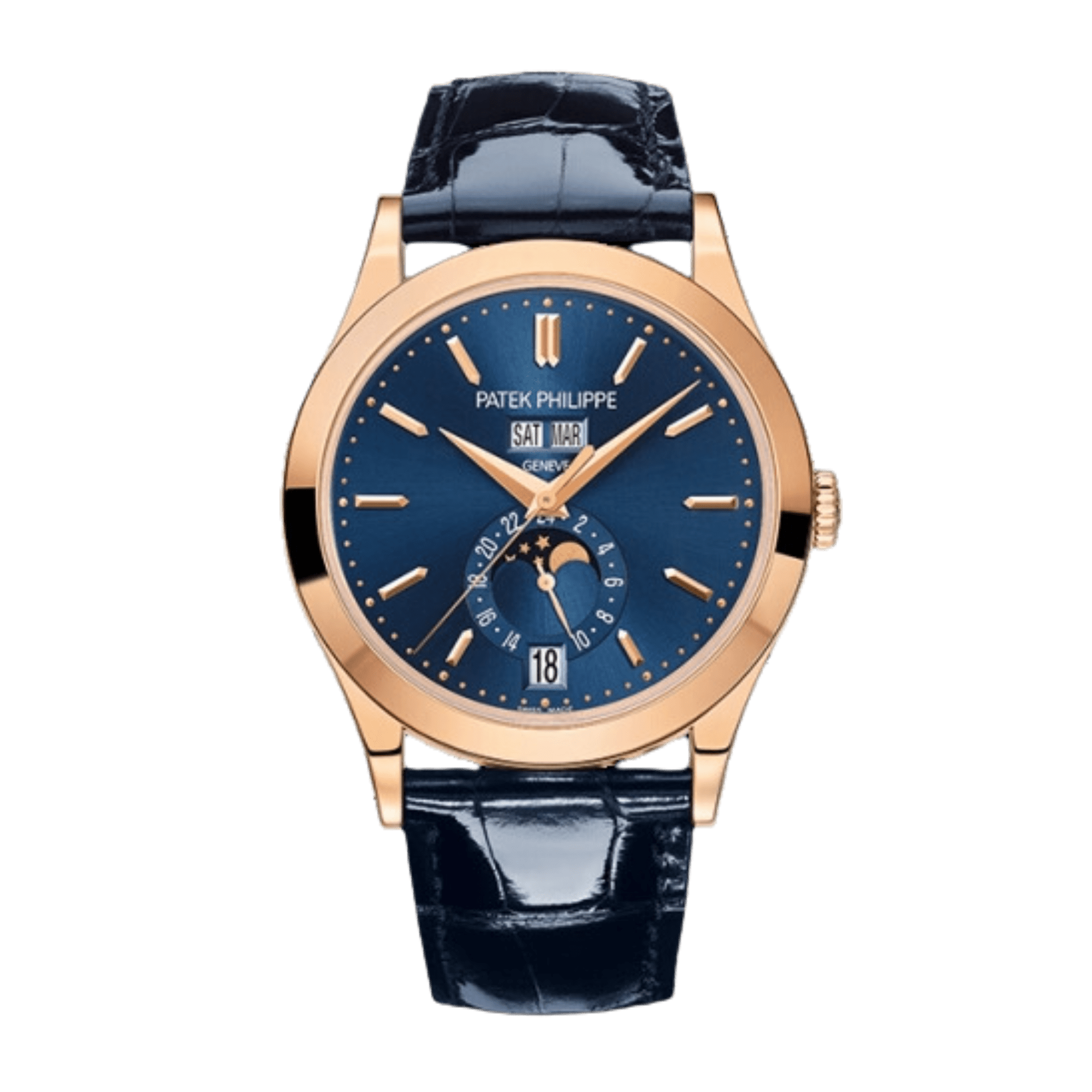 PATEK PHILIPPE カフリンクス ロゴ 大ぶり ダークブルー ゴールド Pre-owned Patek Philippe Complications | Negotiate the Price