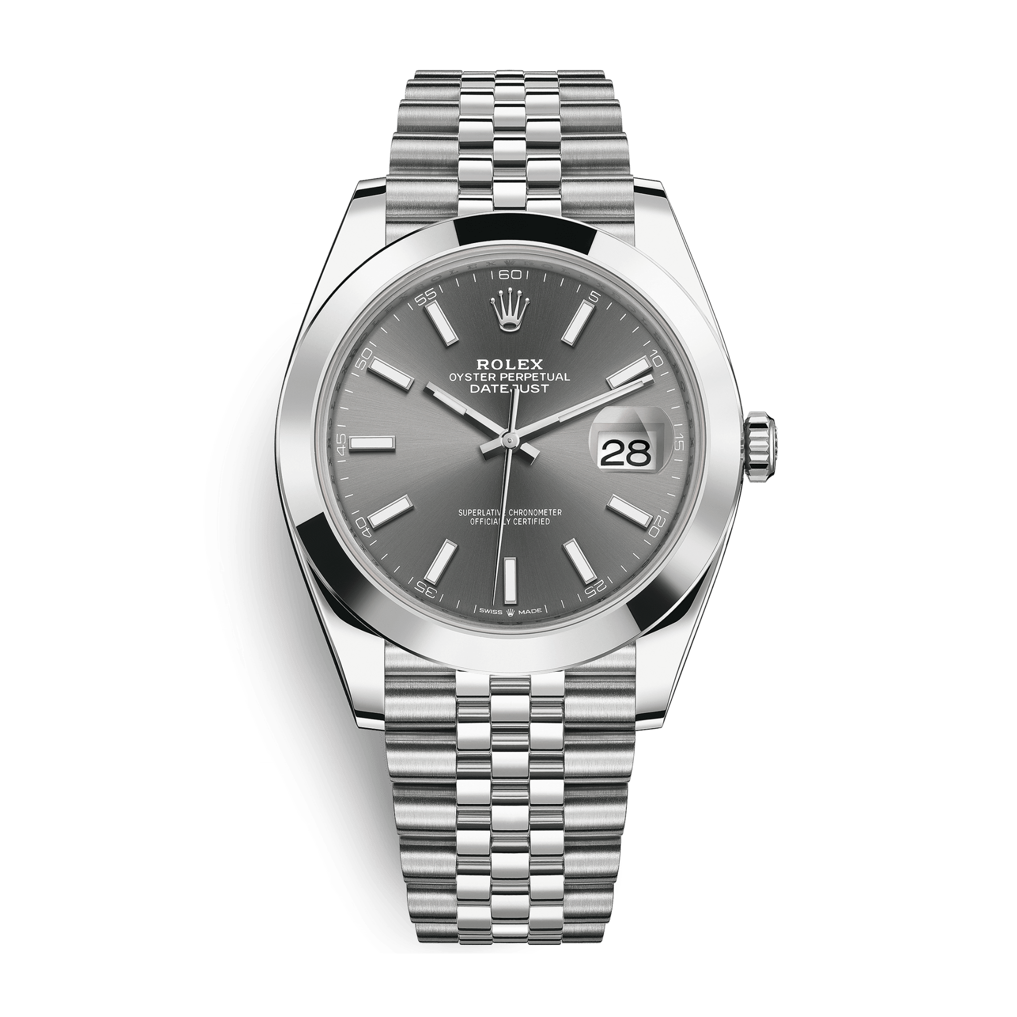 Image of Datejust Steel Jubilee Grey Dial 41mm