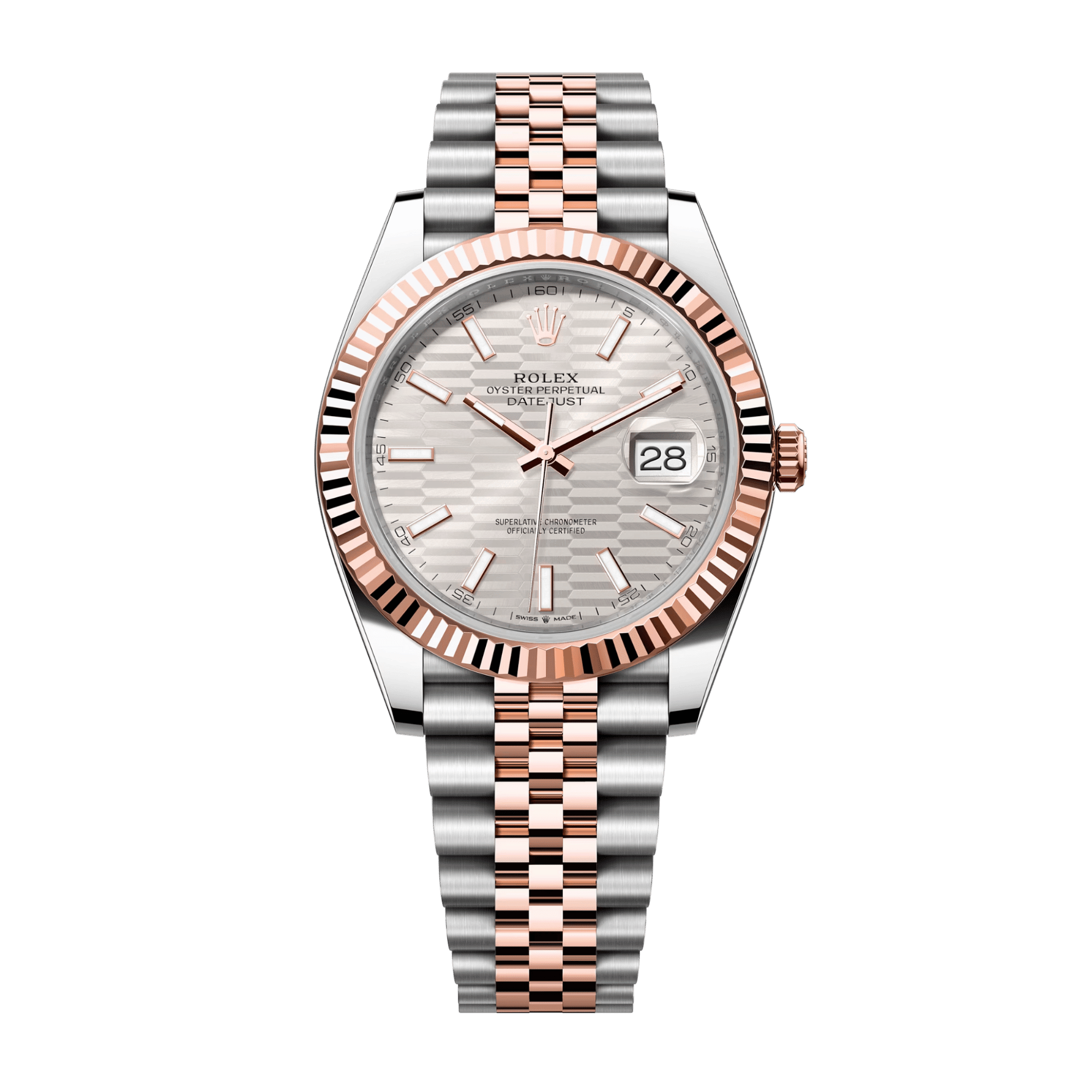 Image of Datejust Rose Gold & Steel Jubilee Grey Dial 41mm