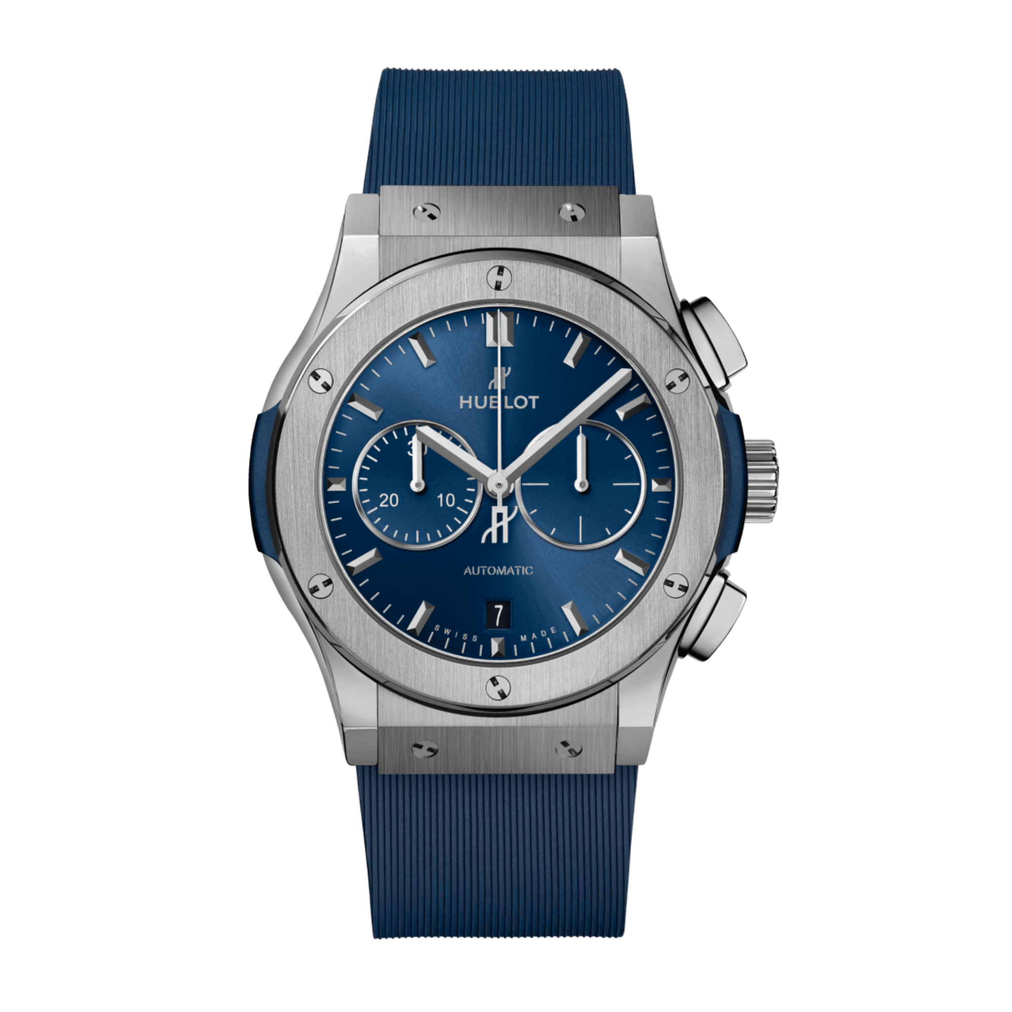 Image of Classic Fusion Chronograph Titanium Blue Dial 42mm