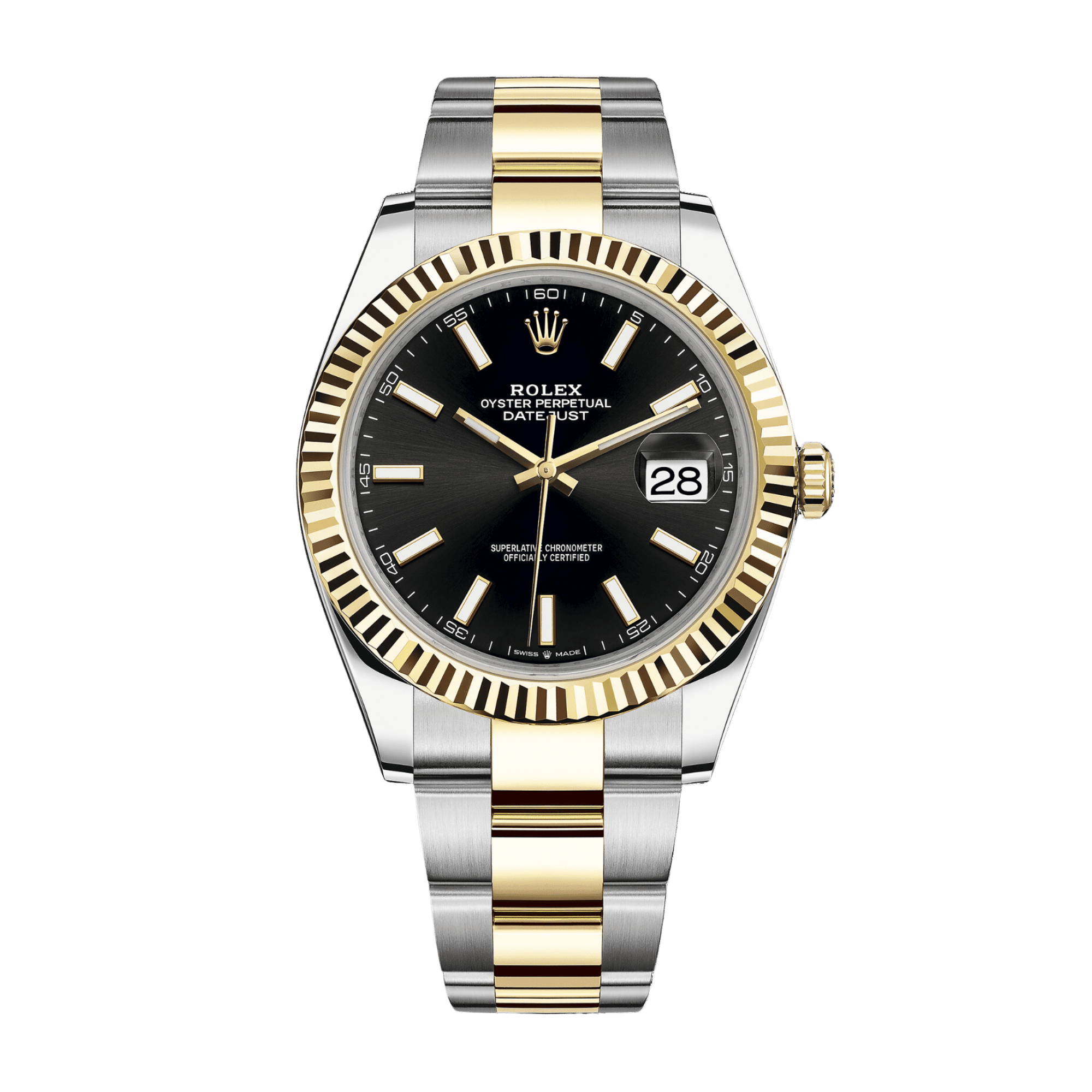 Image of Datejust Yellow Gold & Steel Black Dial 41mm