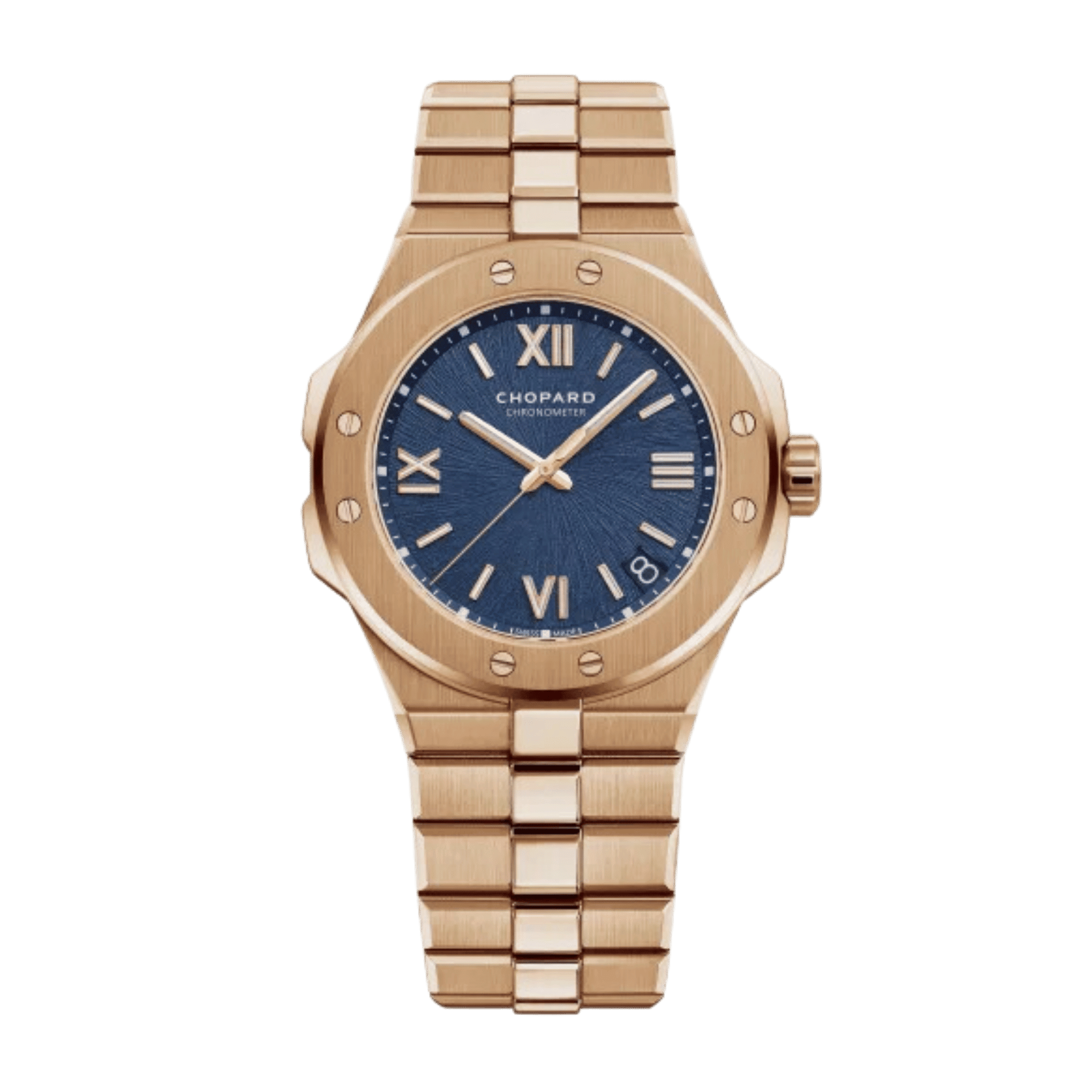 Image of Alpine Eagle Rose Gold Blue Dial 41mm