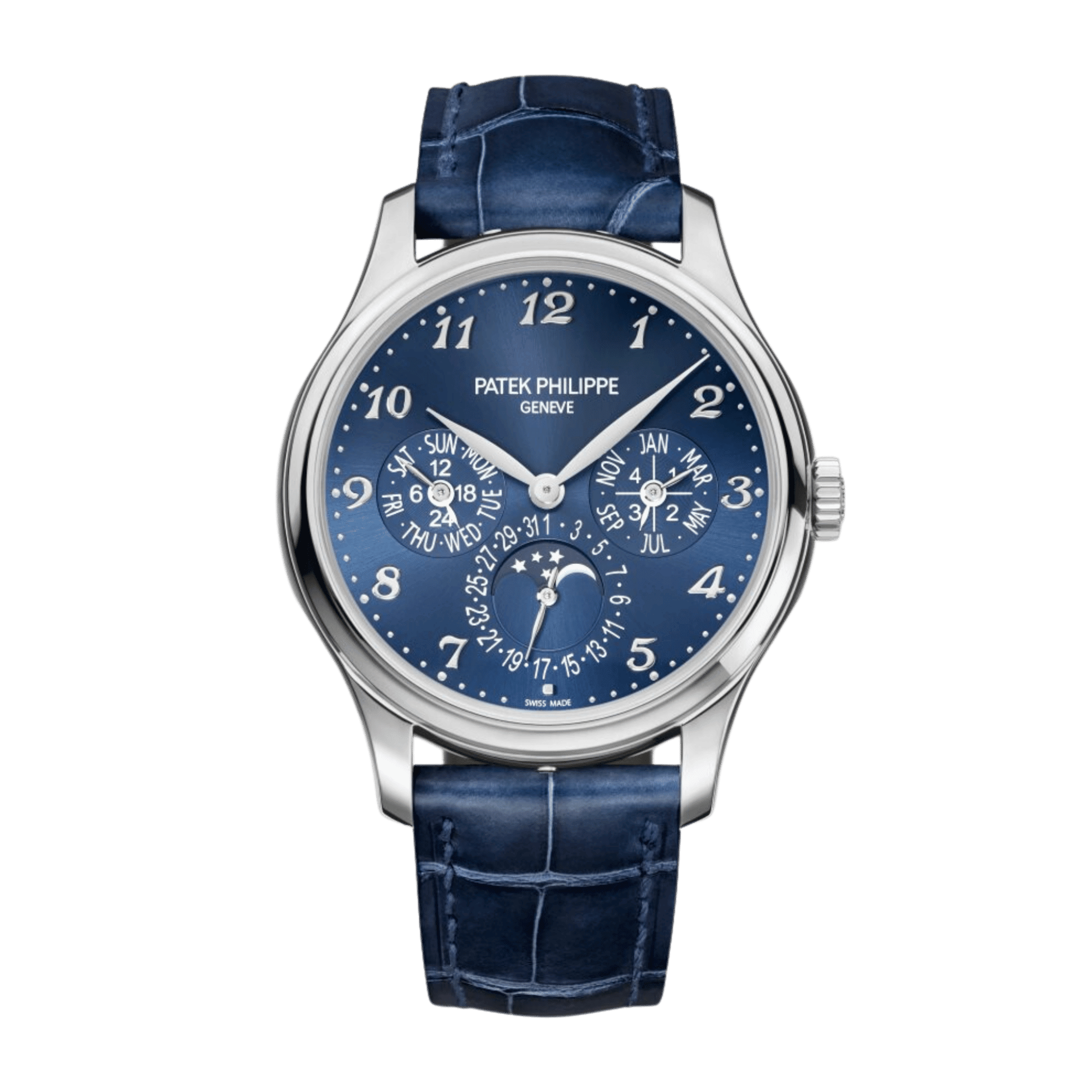 Image of Perpetual Calendar White Gold Blue Dial 39mm