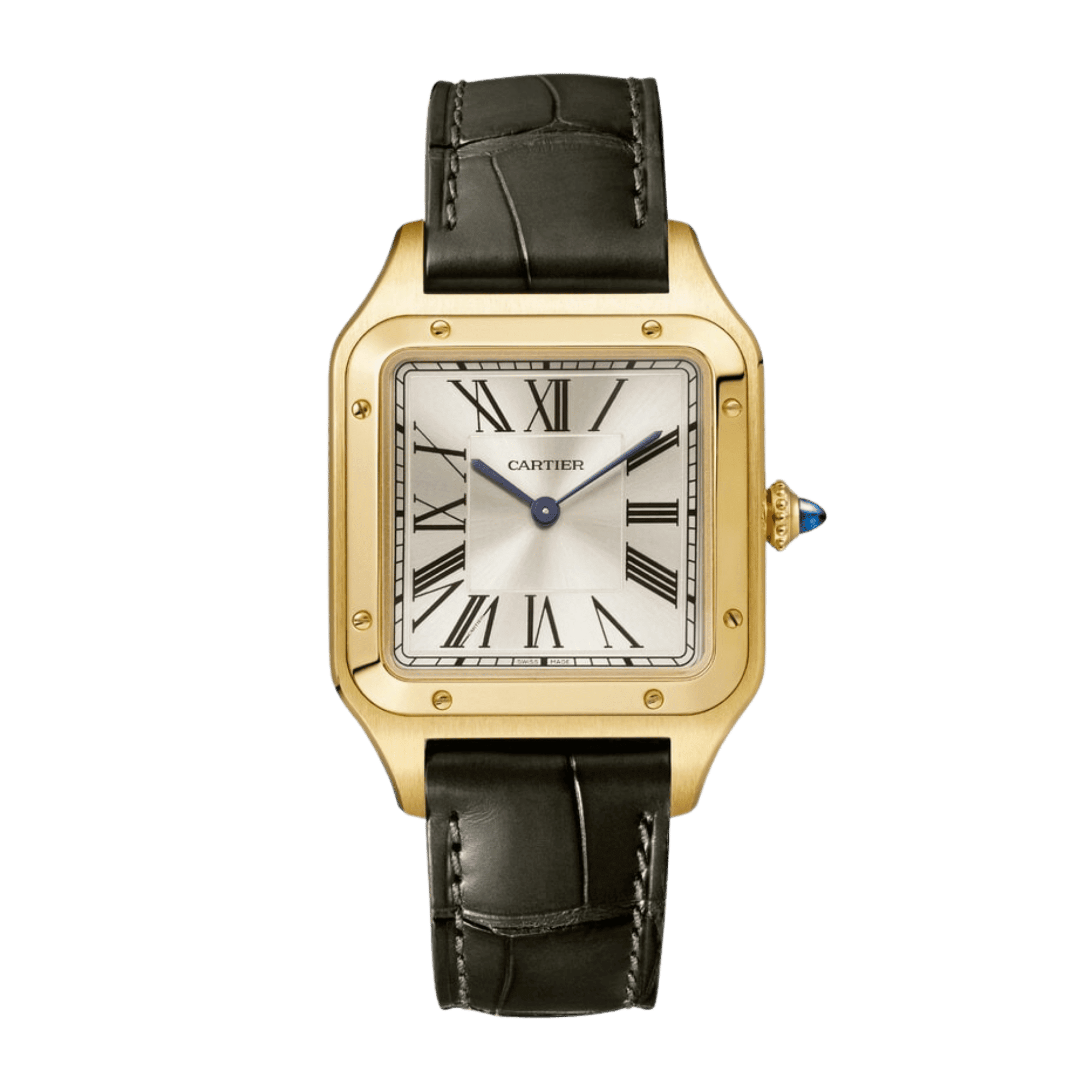 Image of Santos-Dumont "La Baladeuse" Limited Edition Yellow Gold Silver Dial 31mm