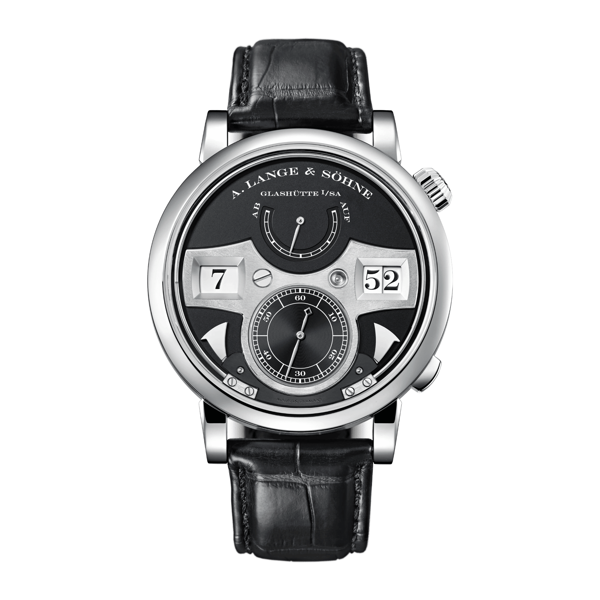 Image of Zeitwerk Striking Time White Gold Black Dial 44mm