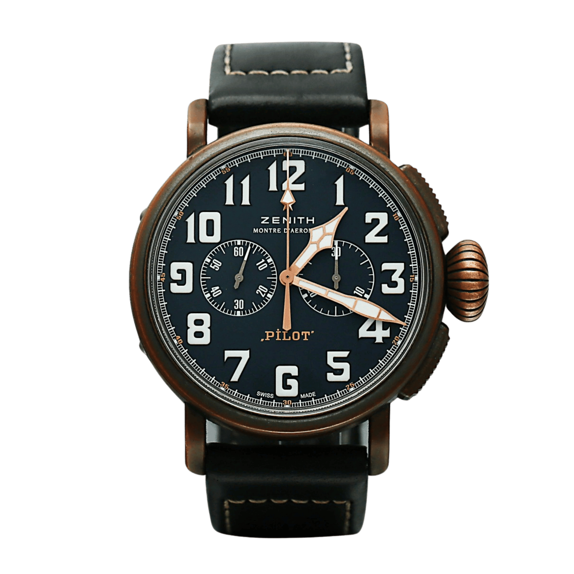 Image of Pilot Type 20 Extra Special Chronograph Bronze Blue Dial 45mm