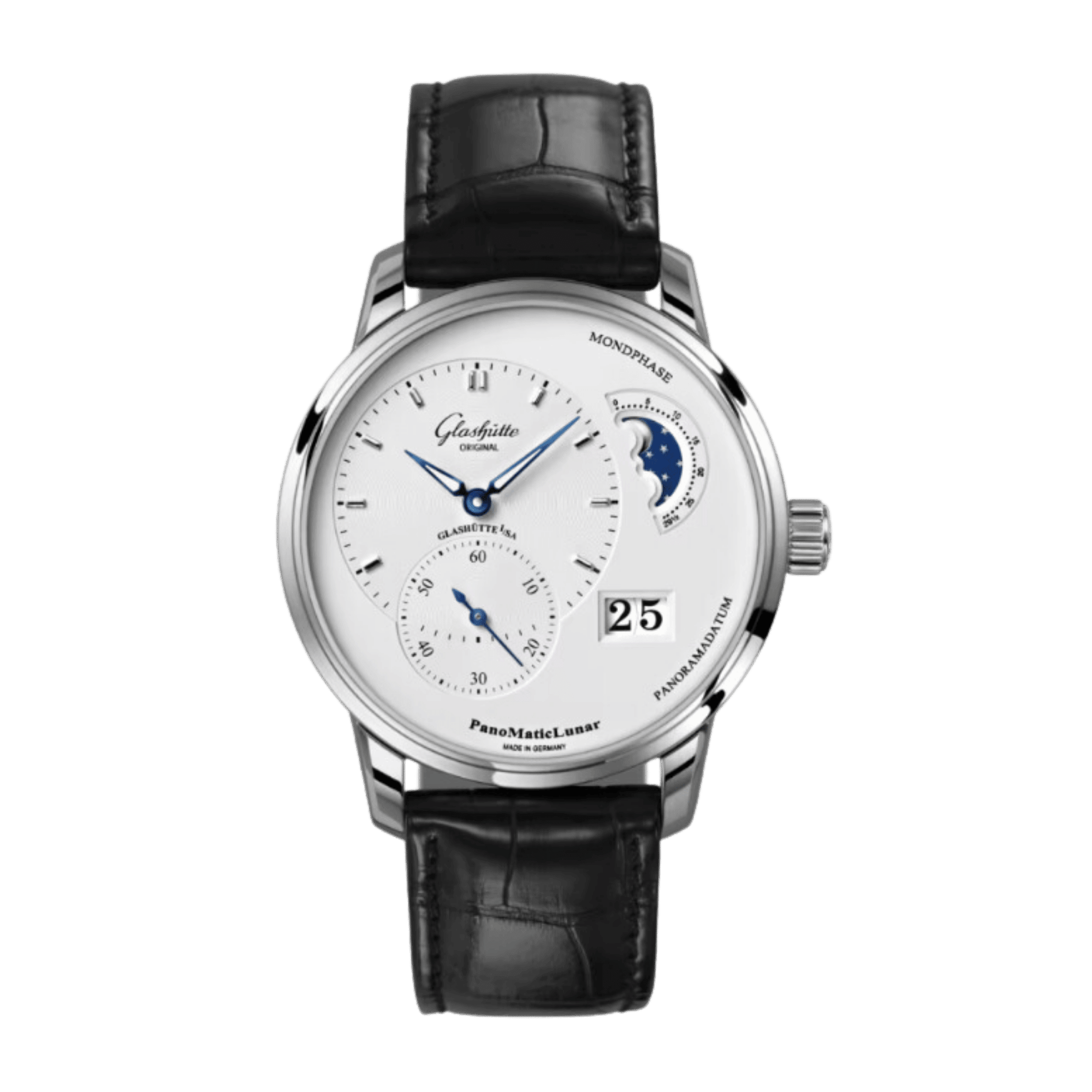 Image of PanoMatic Lunar Steel White Dial 40mm