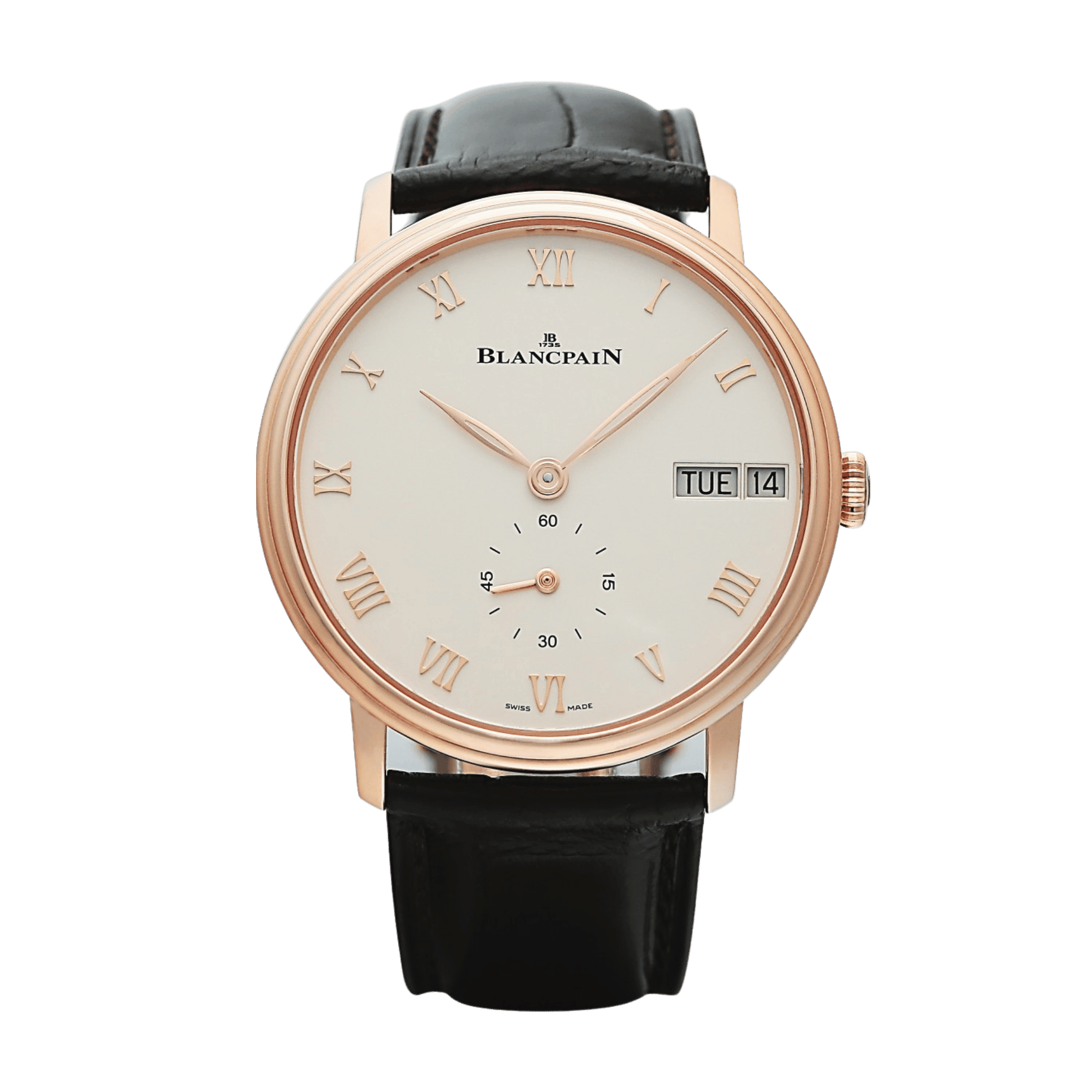 Image of Villeret Ultra Slim Day Date Rose Gold White Dial 40mm