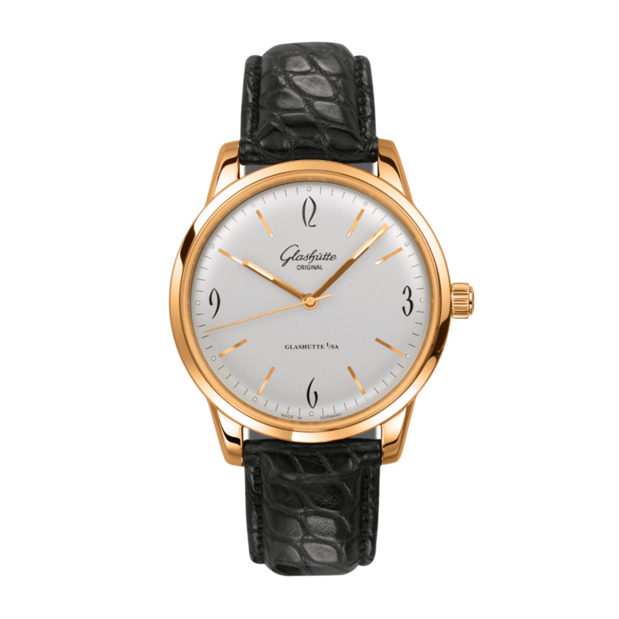 Image of Sixties Rose Gold Silver Dial 39mm