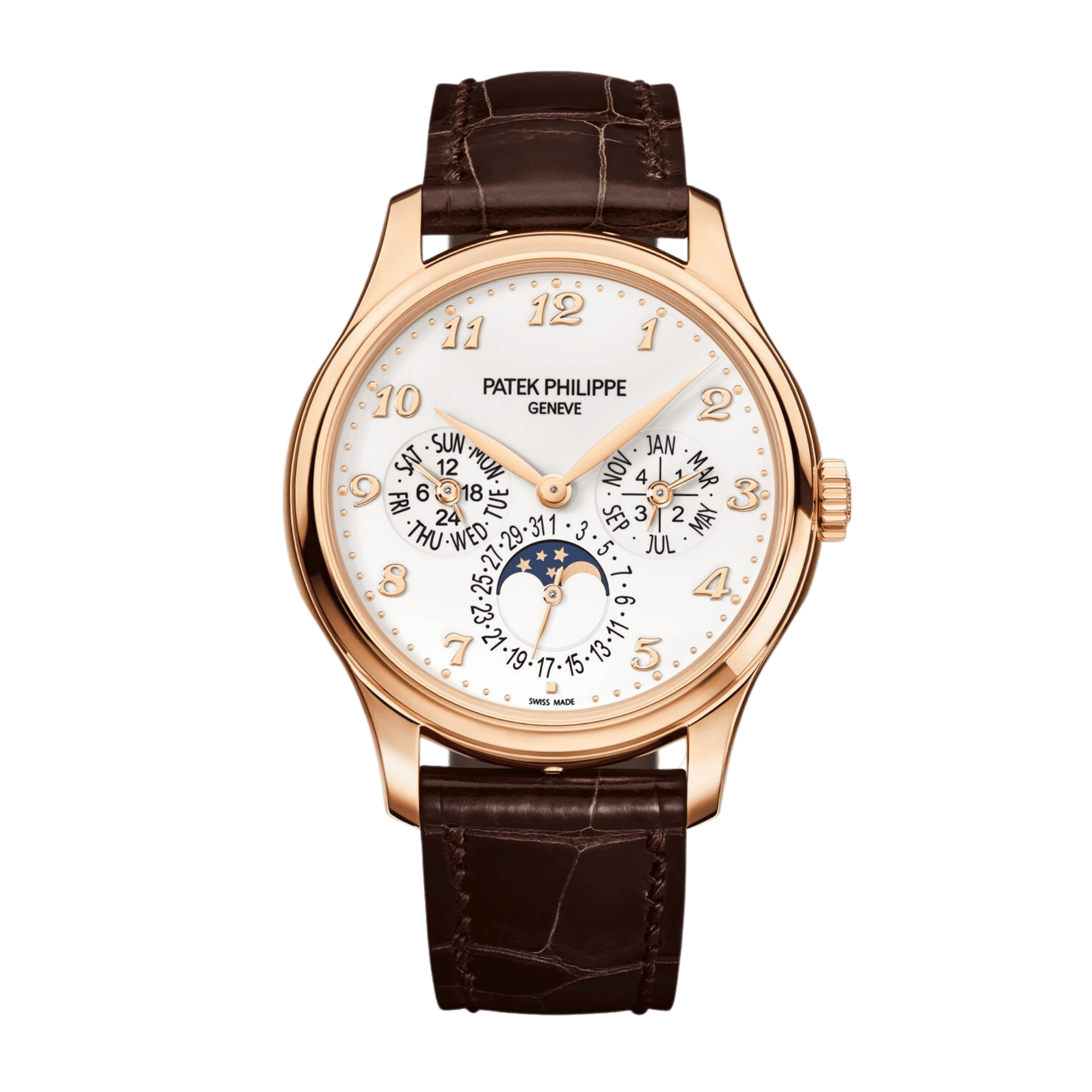 Image of Perpetual Calendar Rose Gold White Dial 39mm