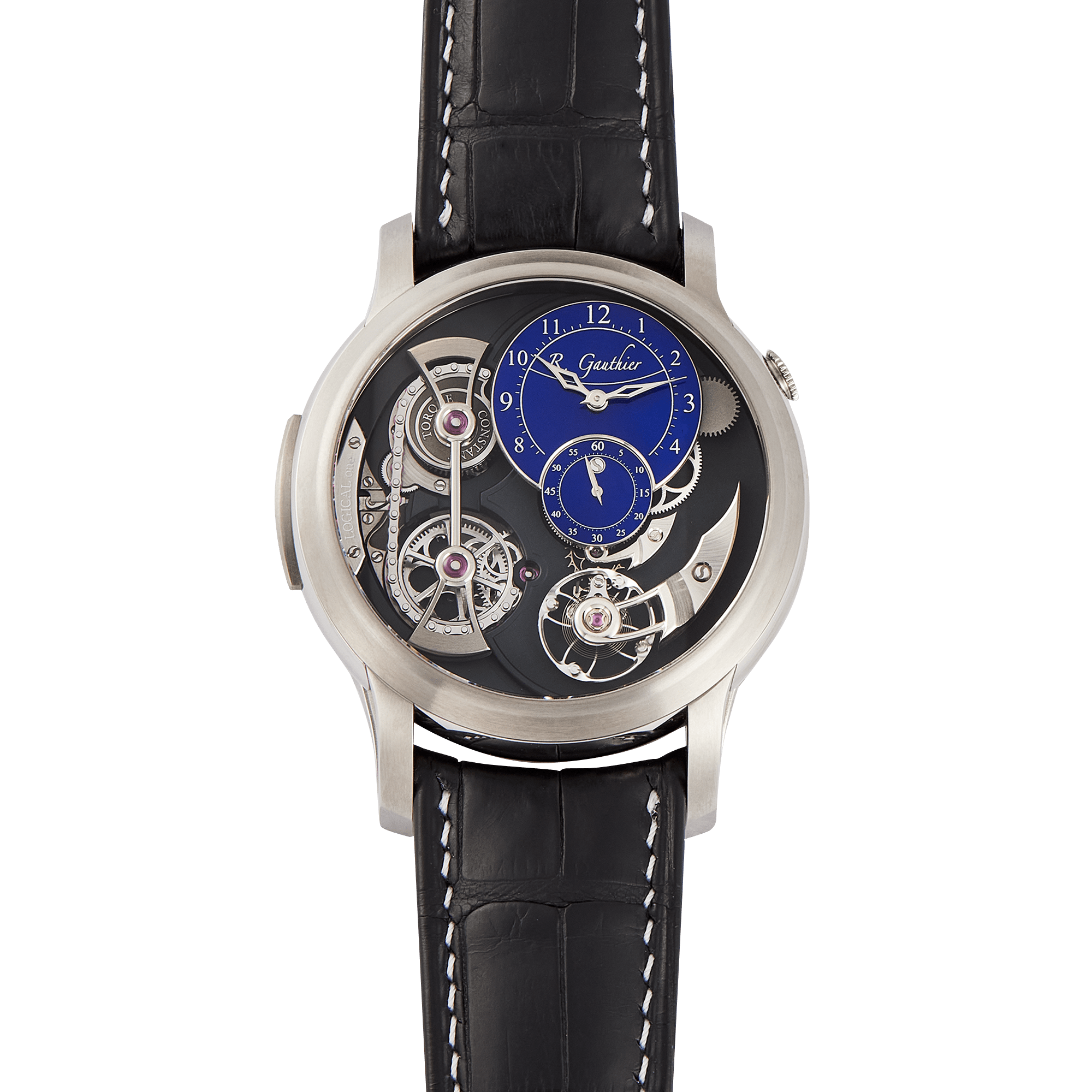 Image of Logical One Titanium Blue Enamel Dial 43mm
