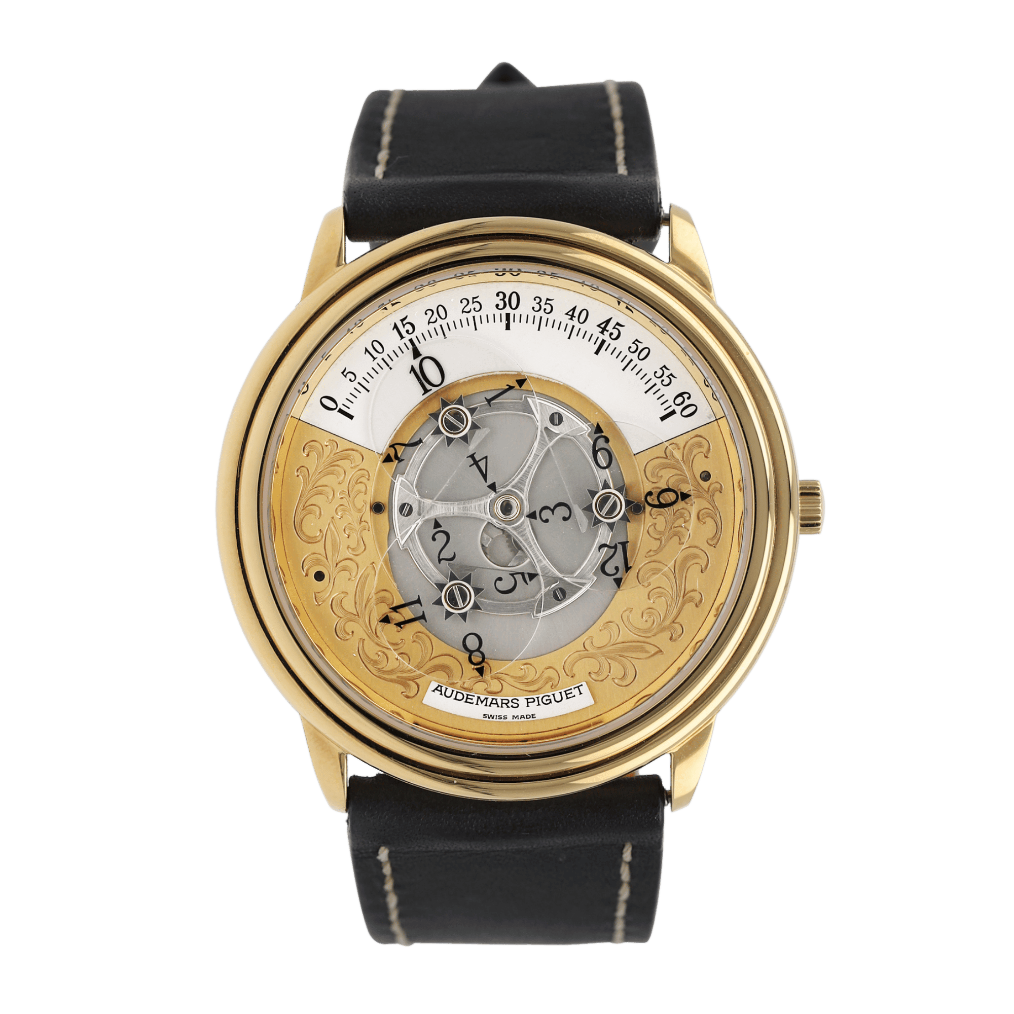 Image of Star Wheel Yellow Gold Gold Dial 36mm