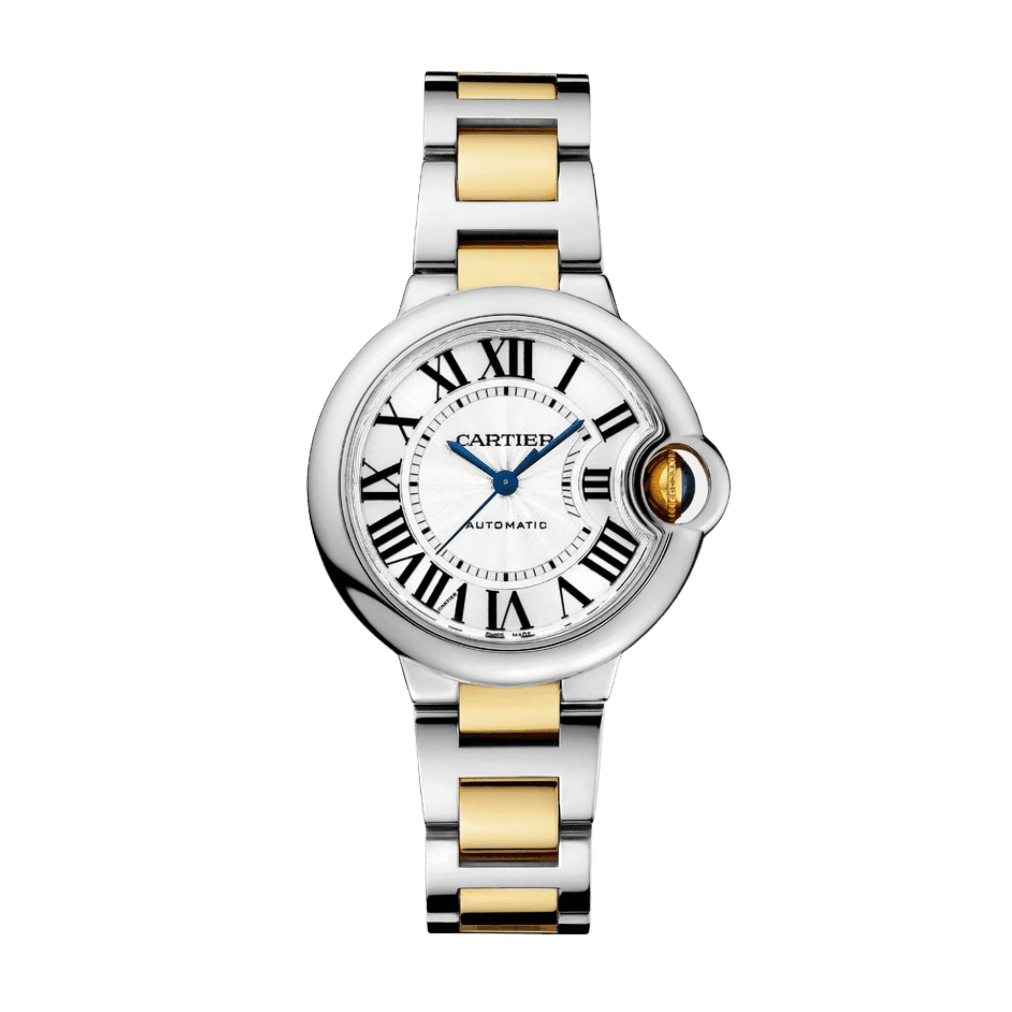 Image of Ballon Bleu de Cartier Yellow Gold & Steel Silver Dial 33mm
