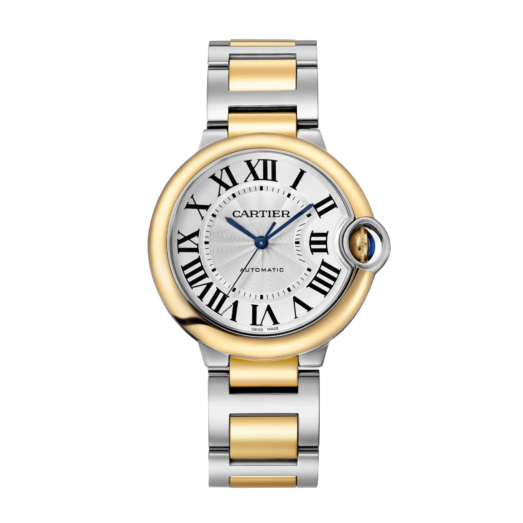 Image of Ballon Bleu de Cartier Yellow Gold & Steel Silver Dial 36mm