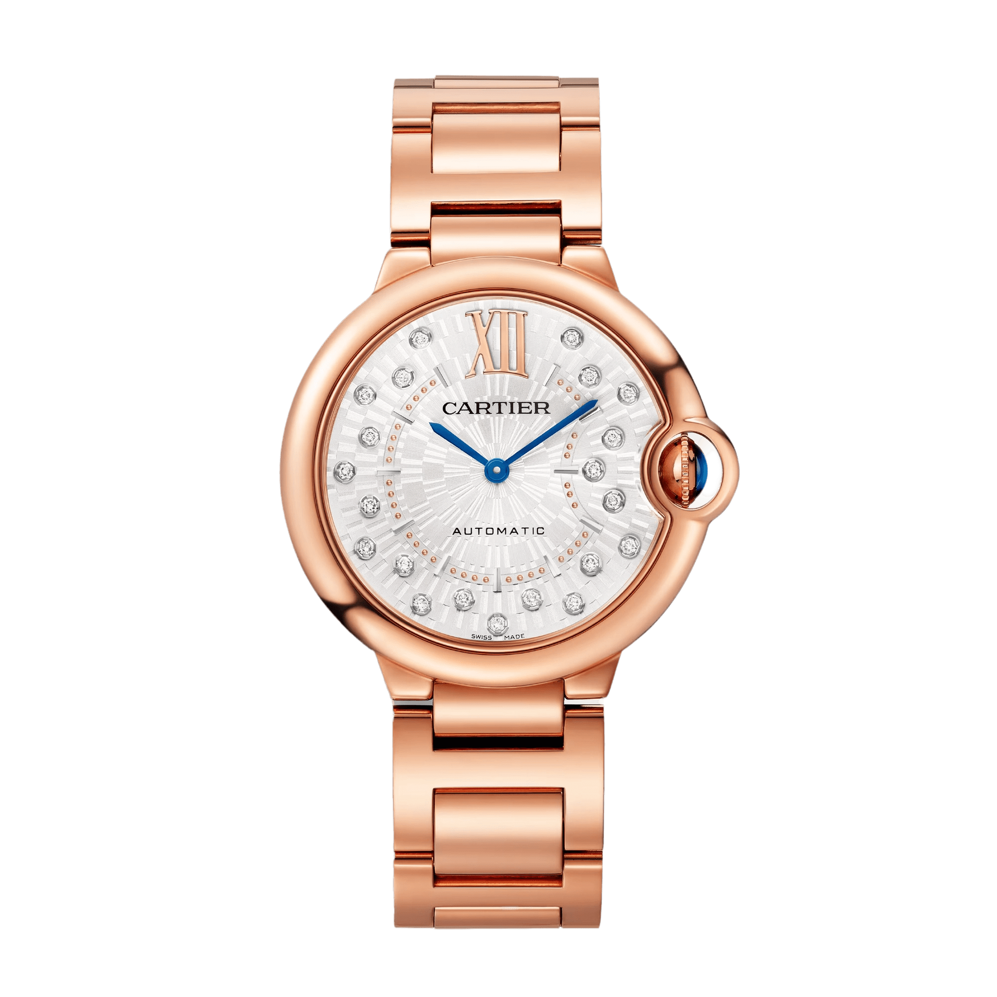 Image of Ballon Bleu de Cartier Rose Gold Silver Dial 36mm