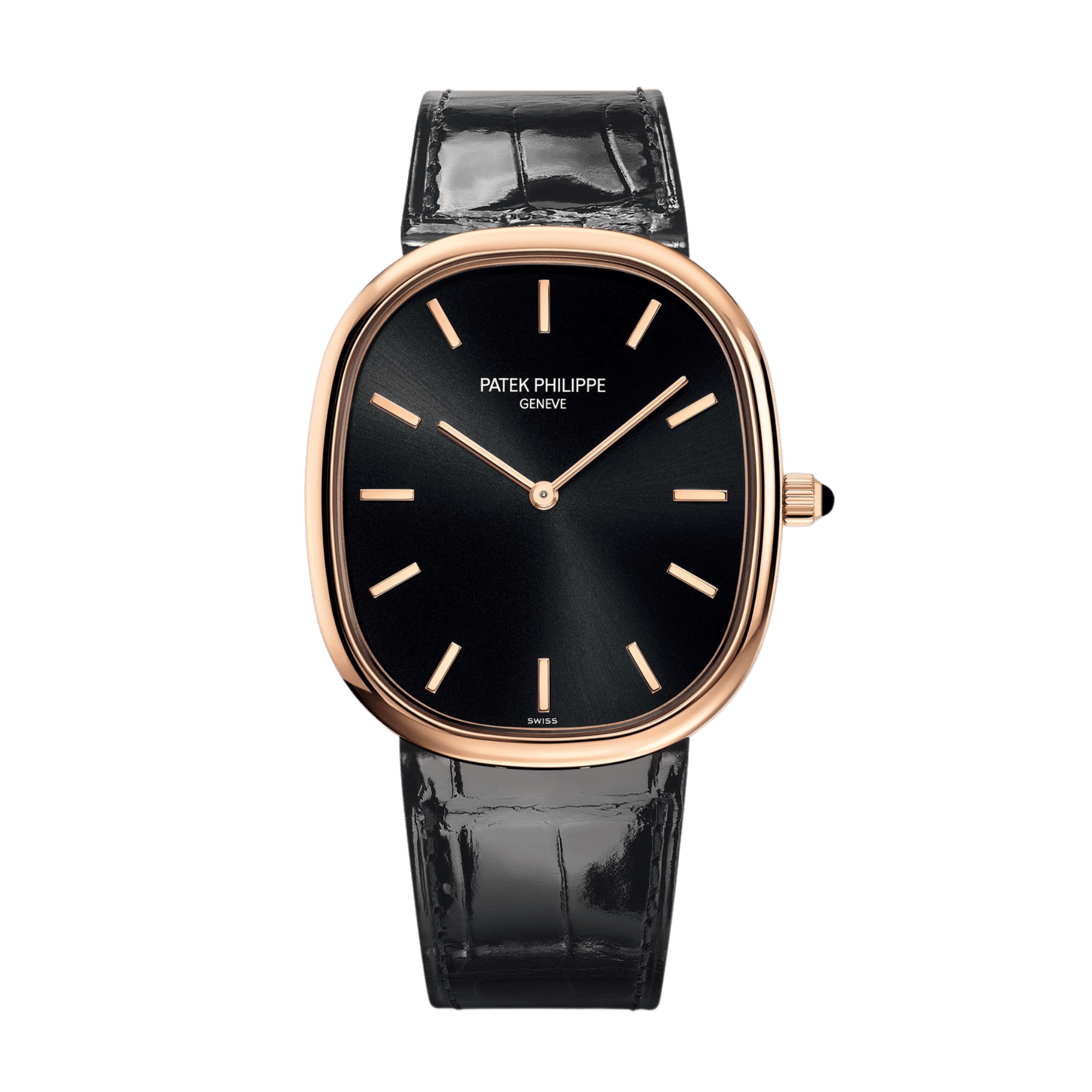 Image of Golden Ellipse Rose Gold Black Dial 34mm