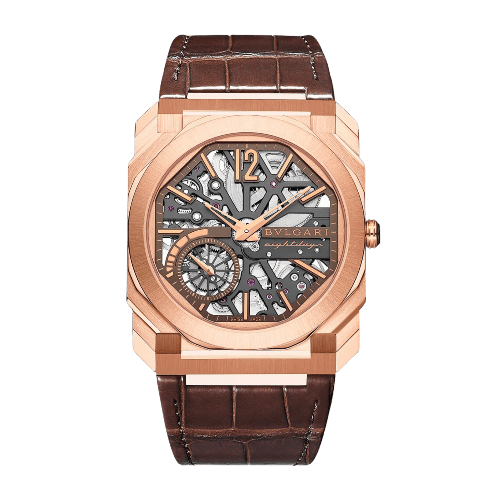 Image of Octo Finissimo Rose Gold Skeleton Dial 40mm