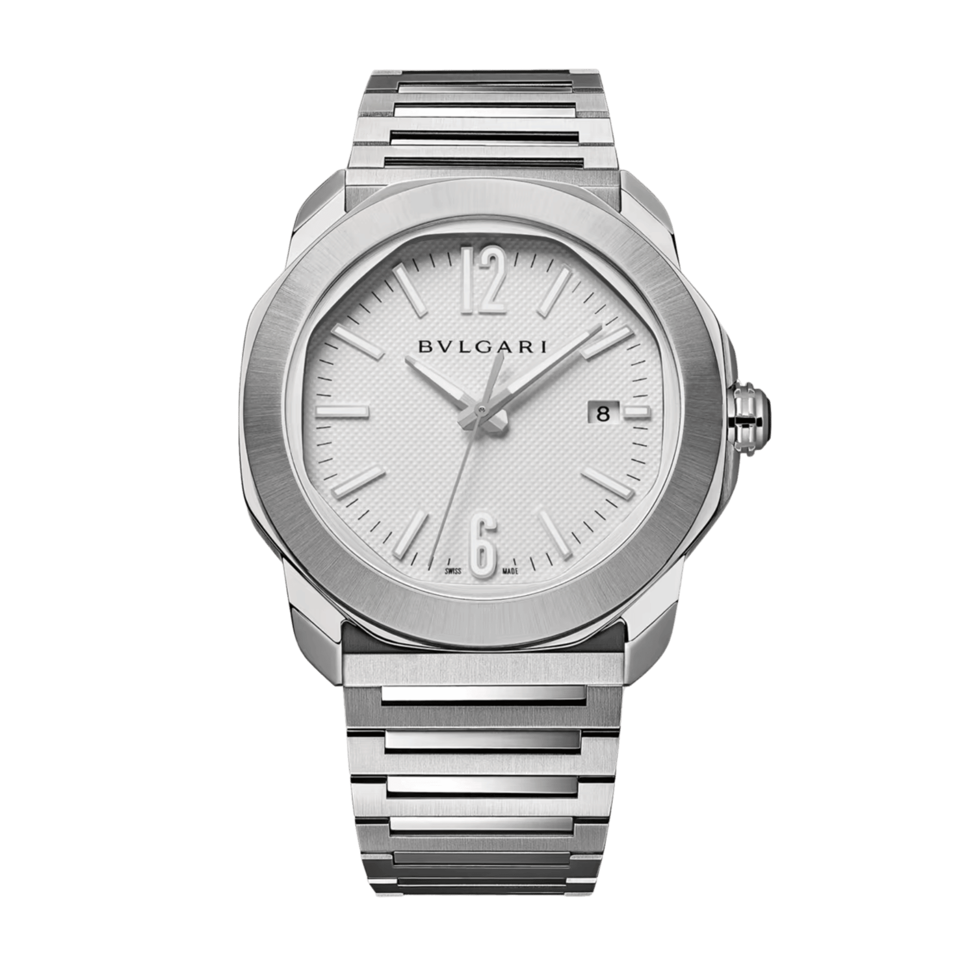 Image of Octo Roma Steel White Dial 41mm