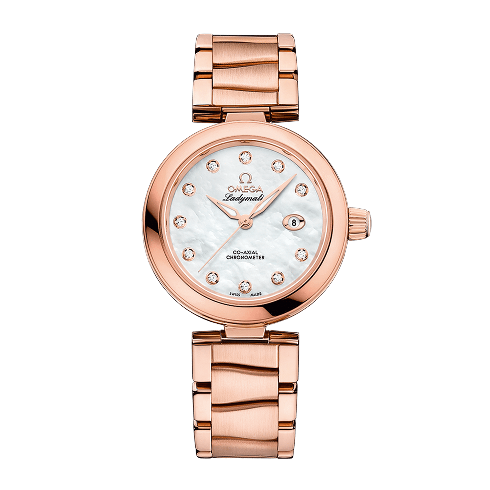 Image of LadyMatic Rose Gold Mother of Pearl Dial 34mm