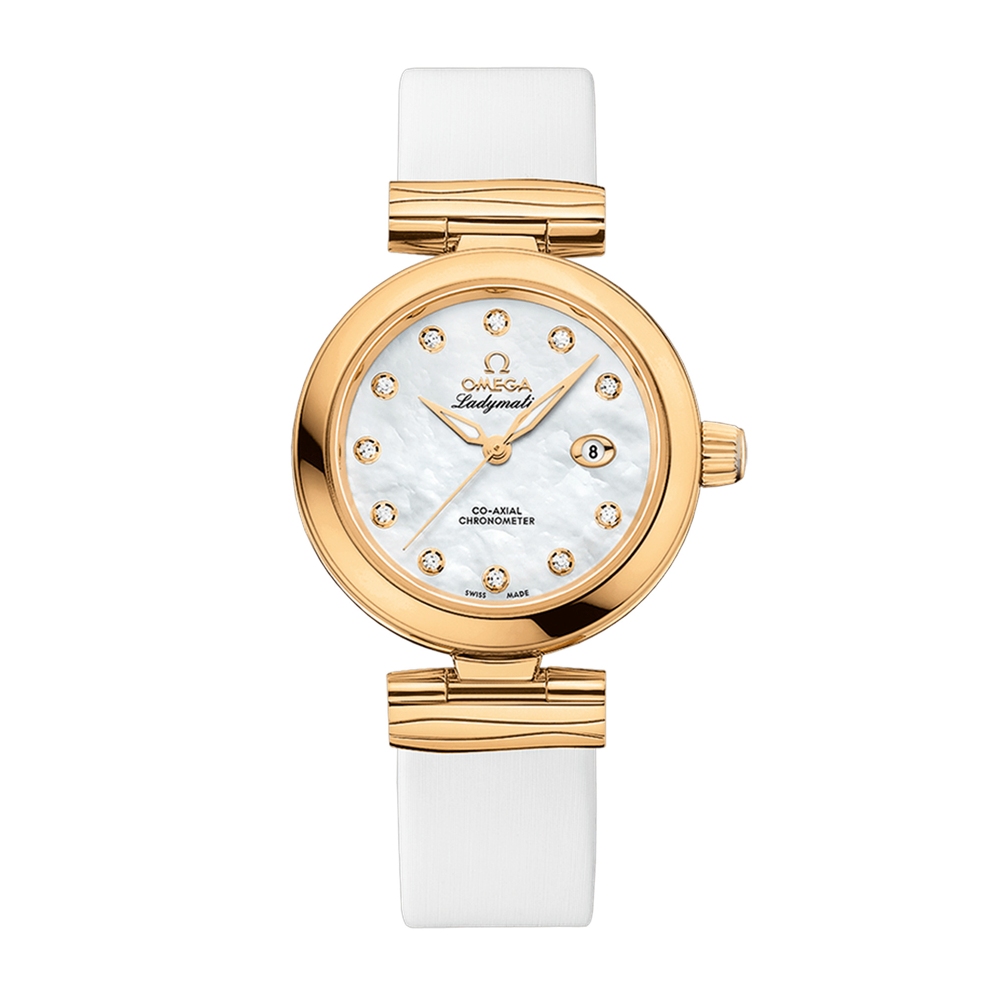Image of LadyMatic Yellow Gold Mother of Pearl Dial 34mm