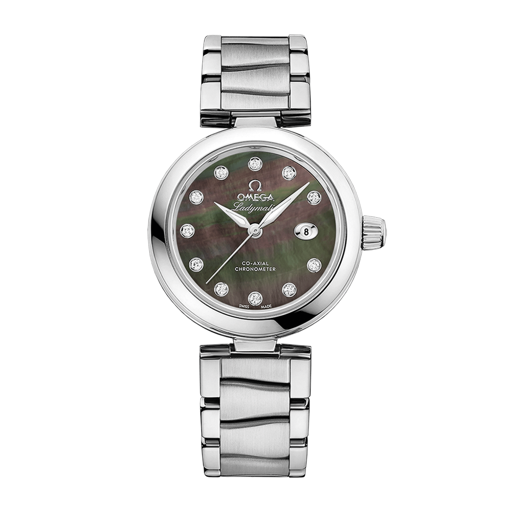 Image of De Ville Steel Black Mother of Pearl Dial 34mm