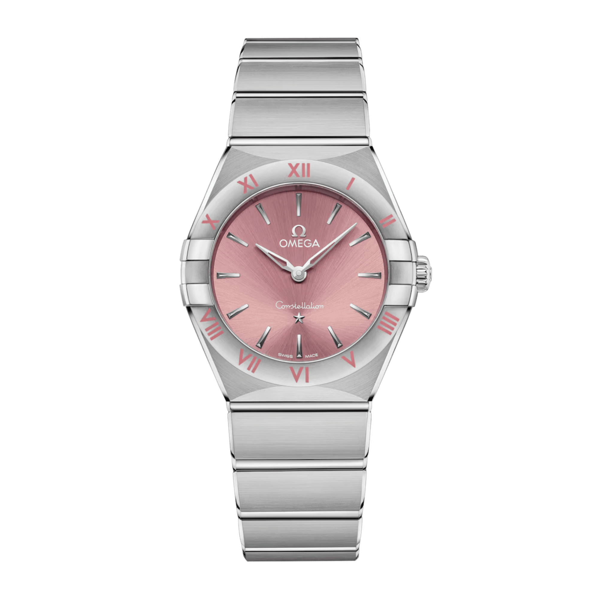 Image of Constellation Manhattan Steel Pink Dial 28mm