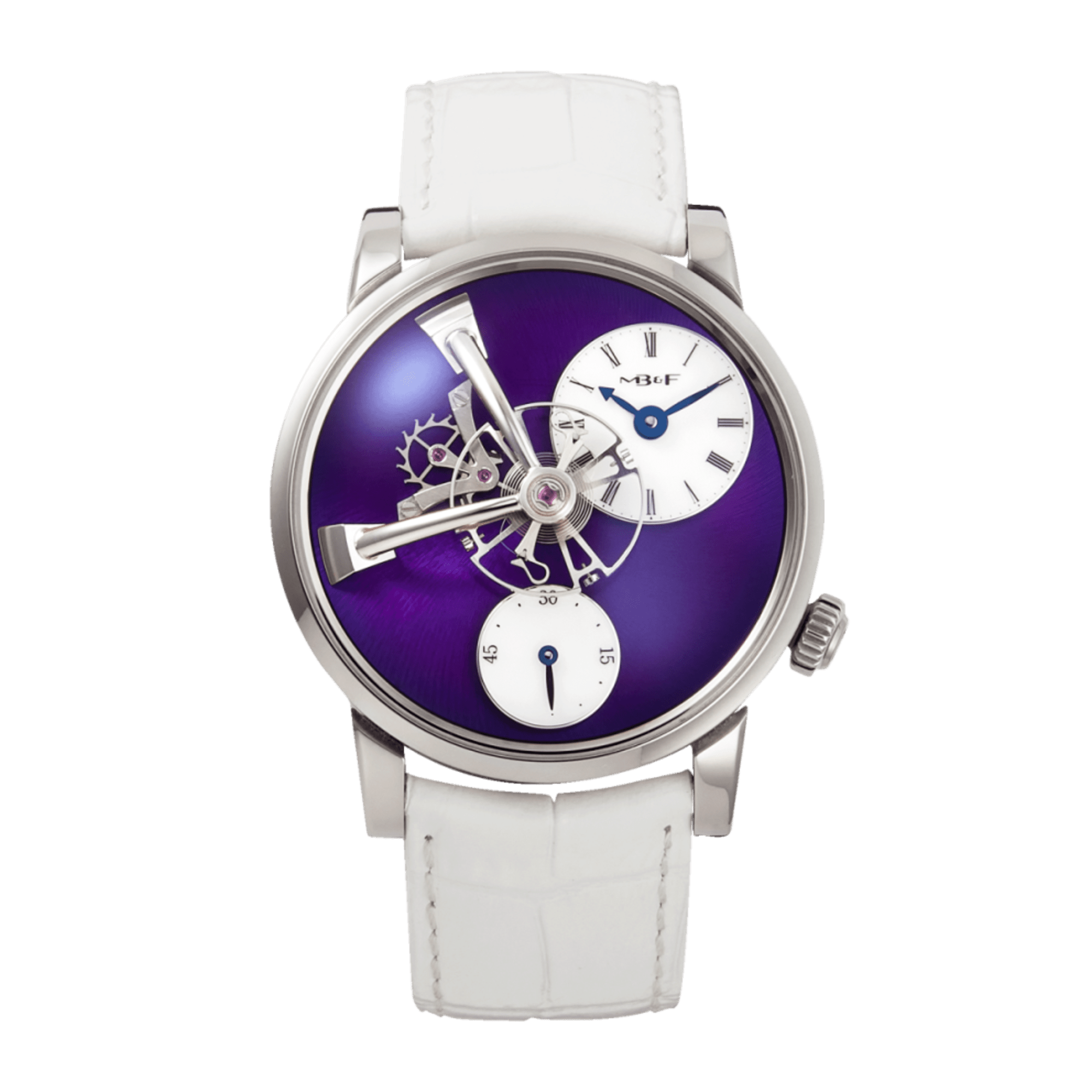 Image of Legacy Machine 101 White Gold Purple Dial 40mm