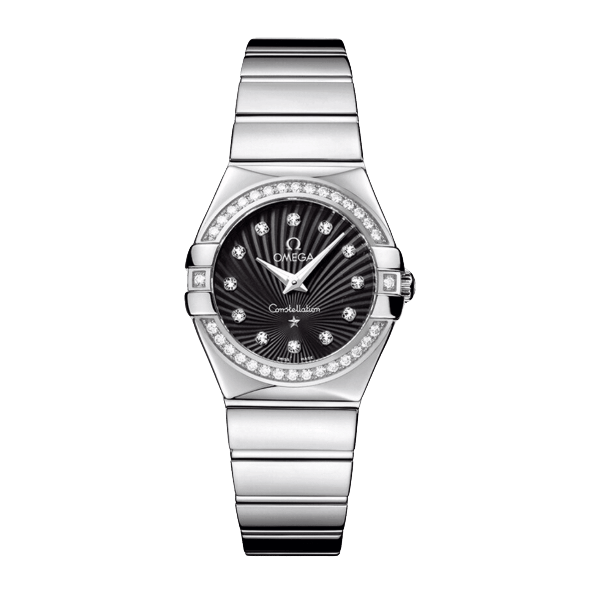 Image of Constellation Steel Diamond Black Dial 27mm