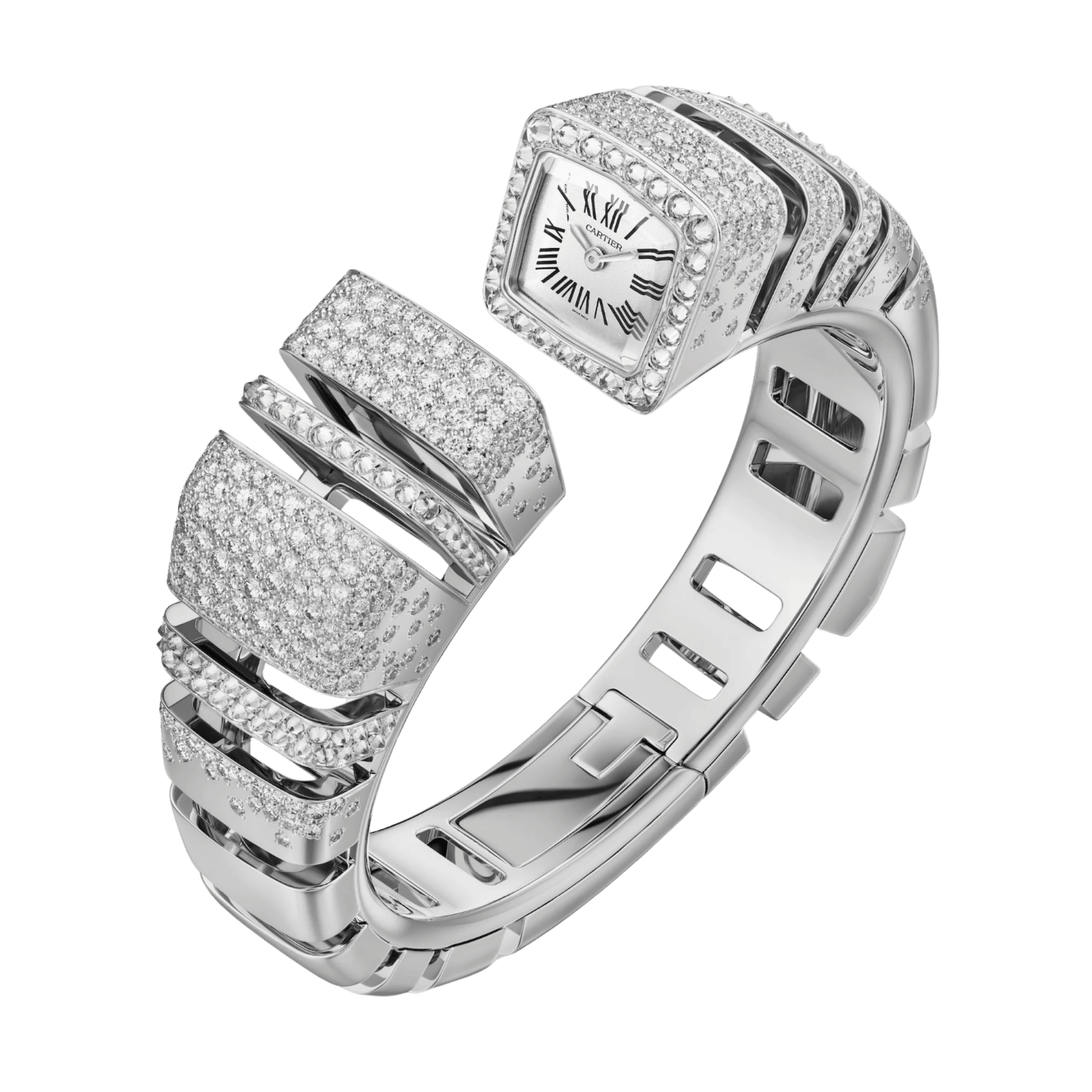 Image of Reflection de Cartier Size 15 White Gold Diamond White Dial 18mm
