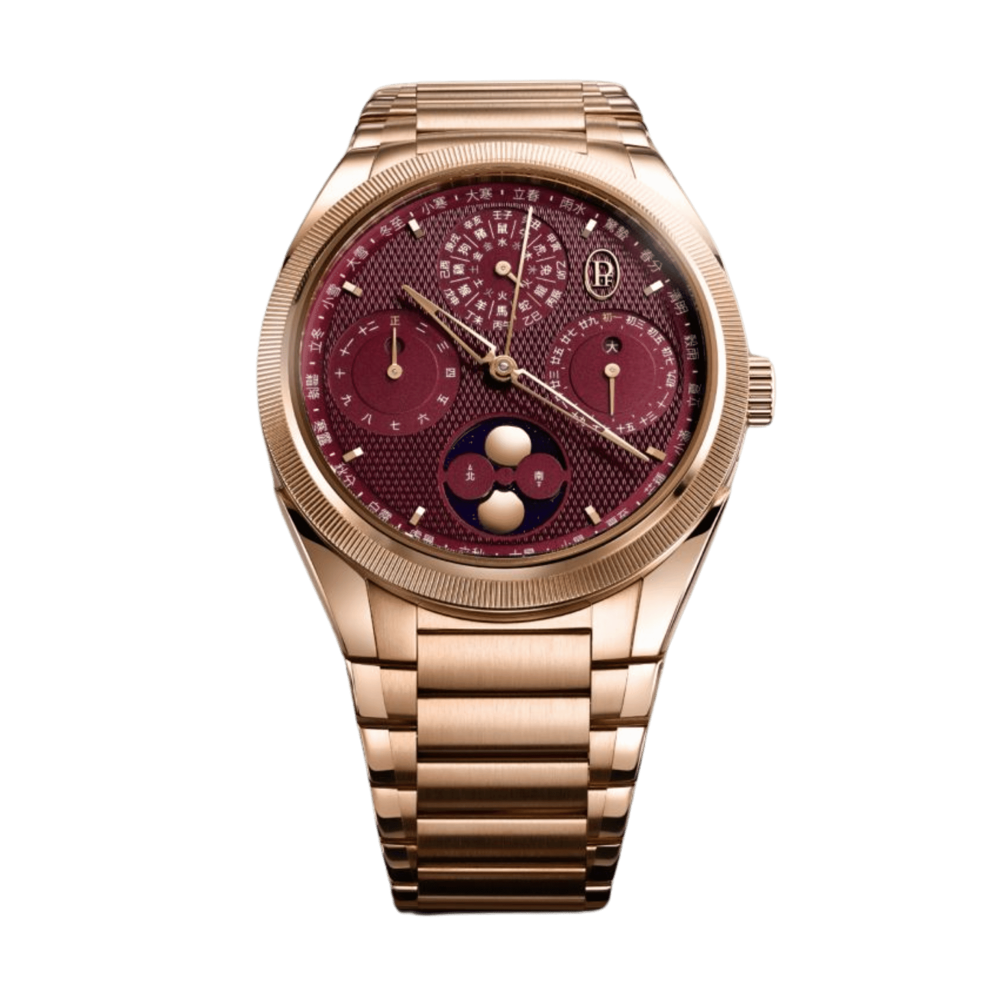 Image of Tonda PF XiaLi Chinese Calendar Rose Gold Red Dial 42mm