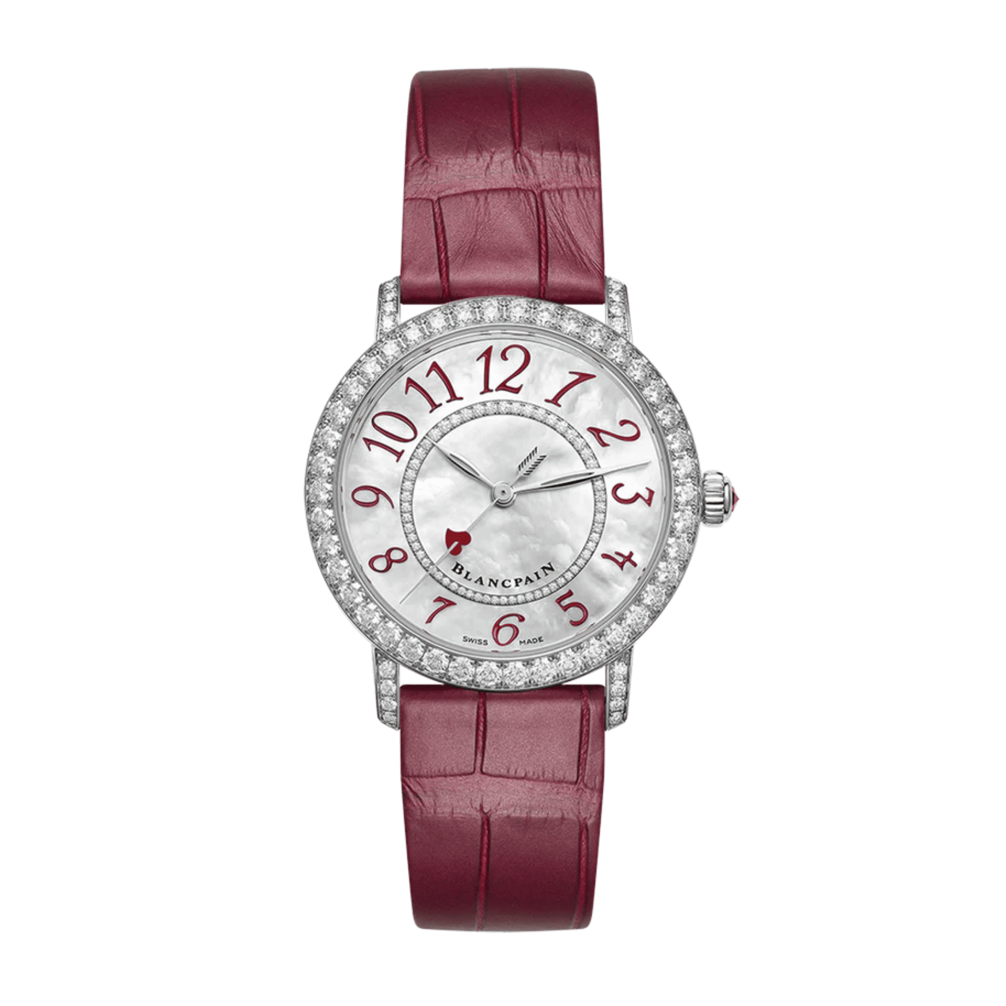 Image of Ladybird Saint-Valentin White Gold Diamond Mother of Pearl Dial 35mm