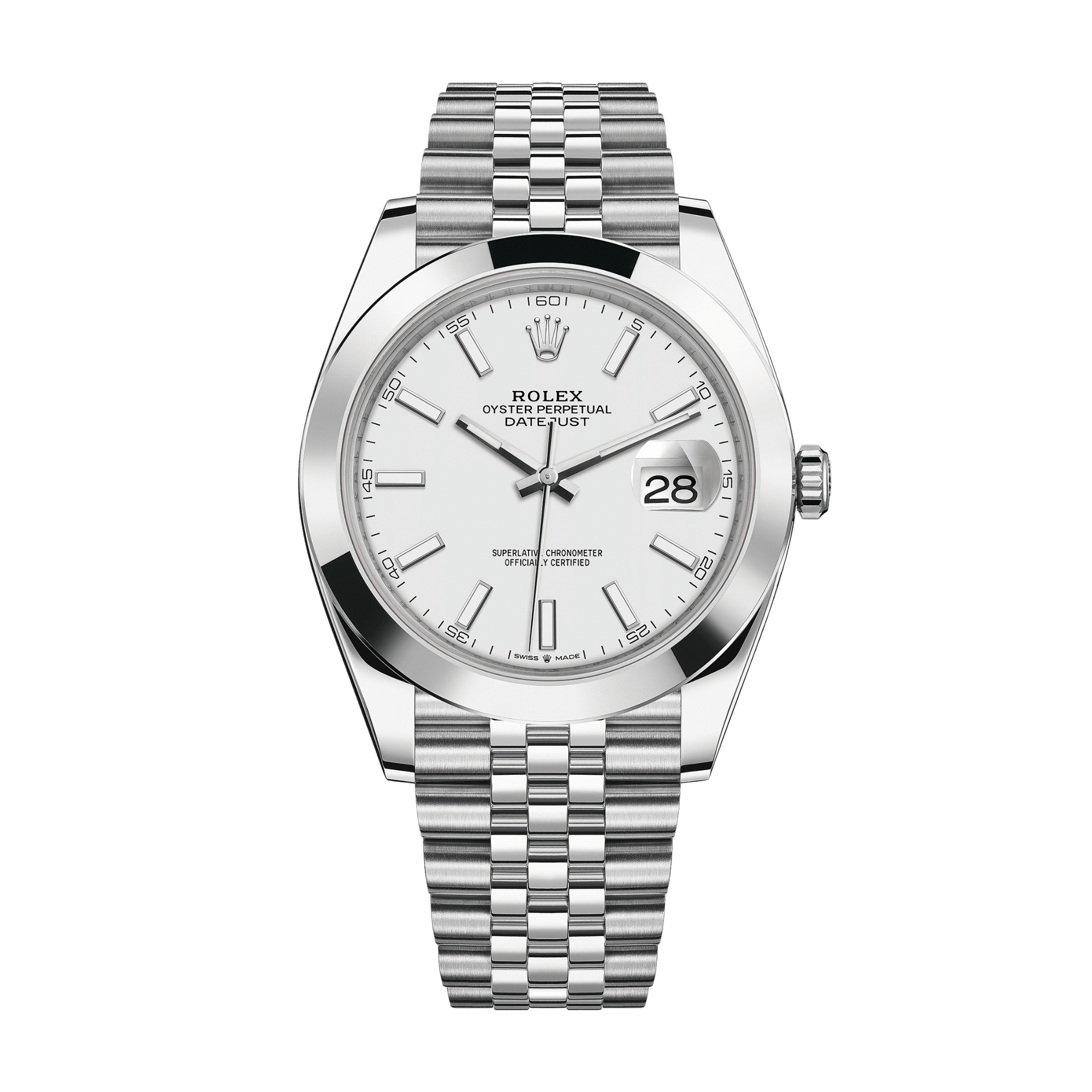 Image of Datejust Steel Jubilee White Dial 41mm