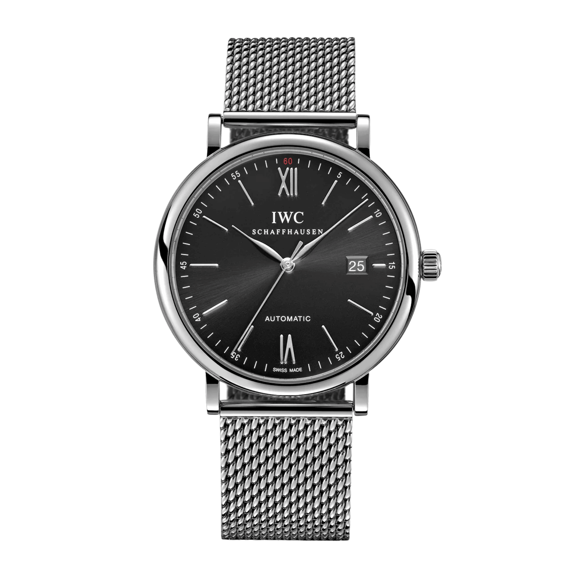 Image of Portofino Steel Black Dial 40mm