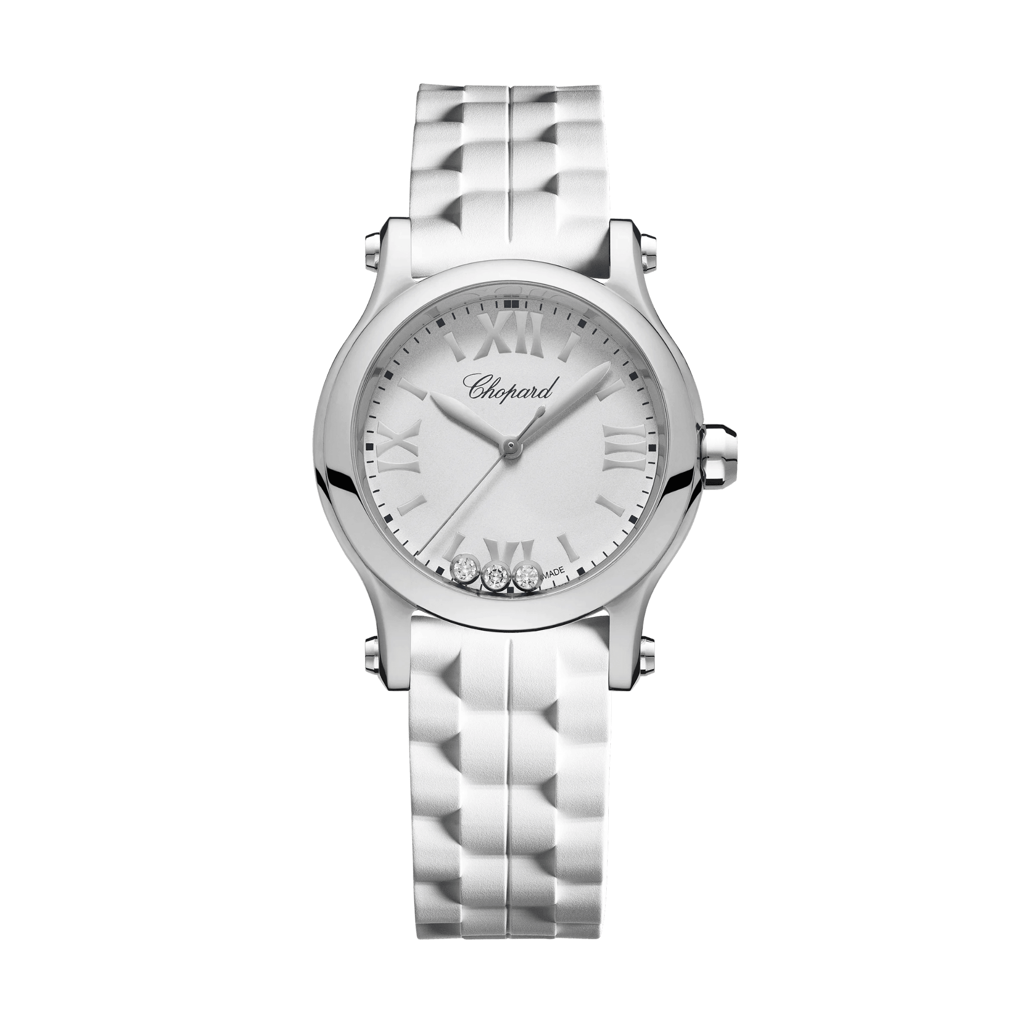 Image of Happy Sport Steel White Dial 30mm