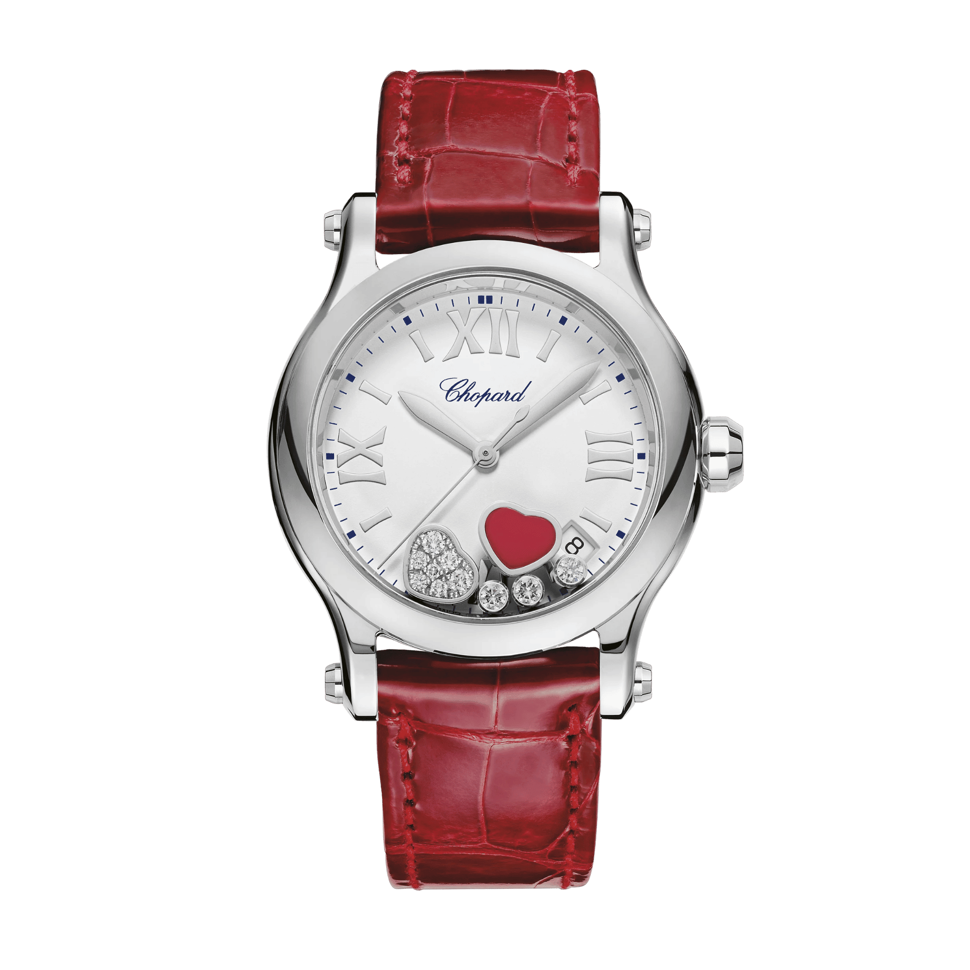Image of Happy Hearts Steel White Dial 36mm