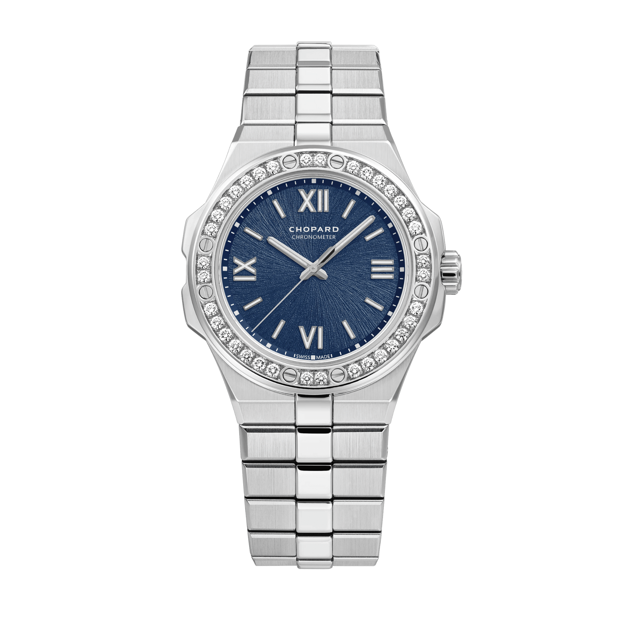 Image of Alpine Eagle Steel Diamond Blue Dial 36mm