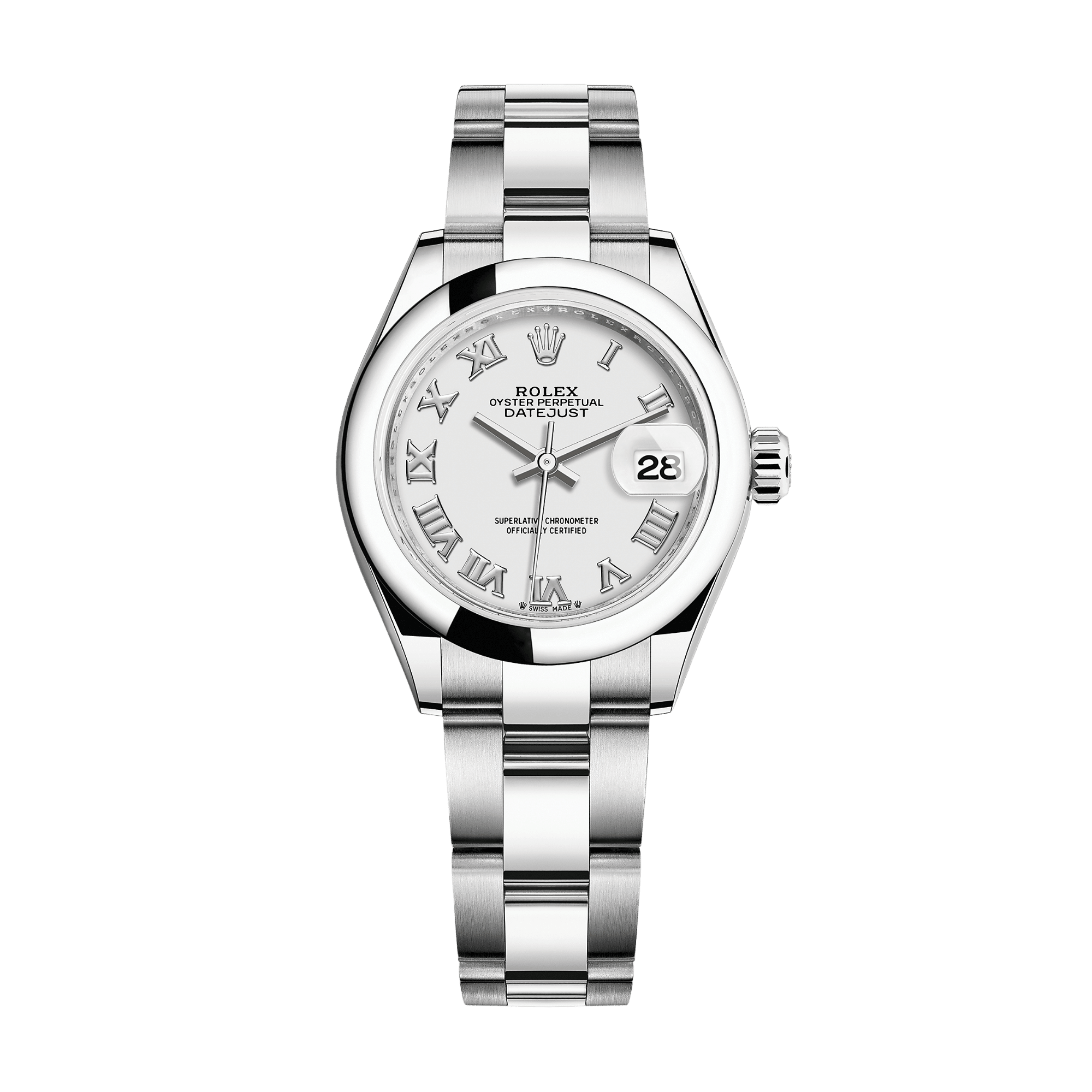 Image of Lady-Datejust Steel White Dial 28mm