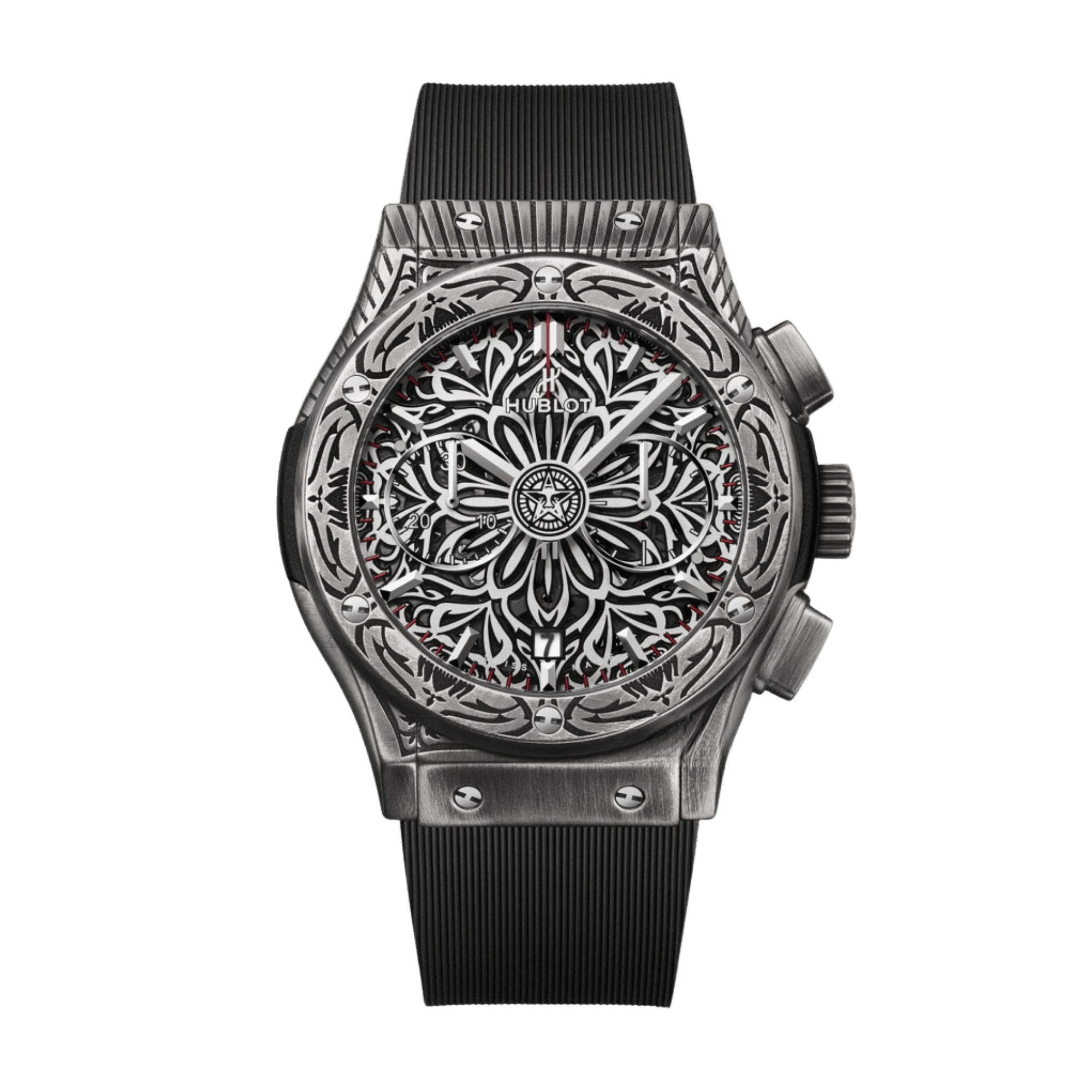 Image of Classic Fusion "Shepard Fairey" Titanium Silver Dial 45mm