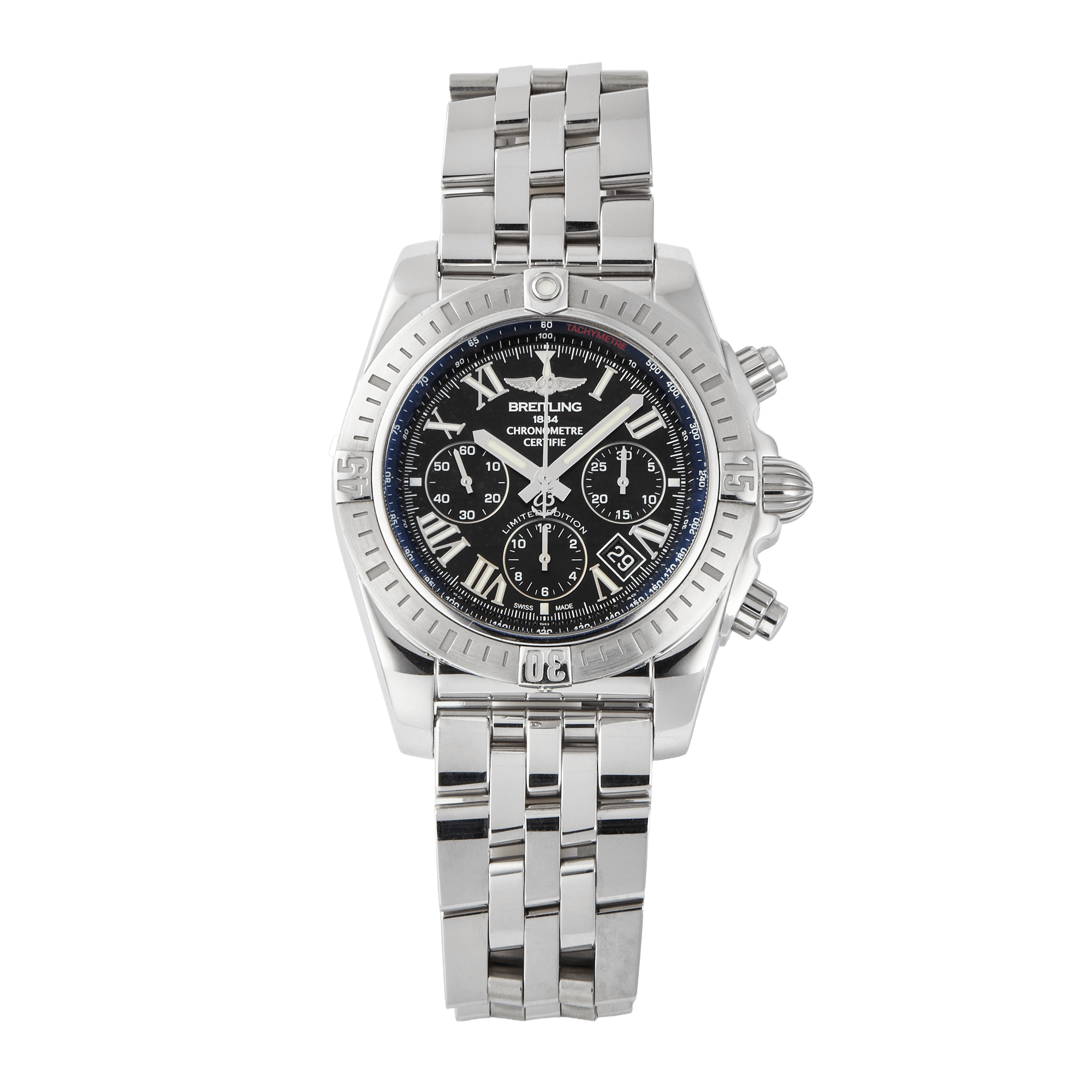 Image of Chronomat Steel Black Dial 44mm