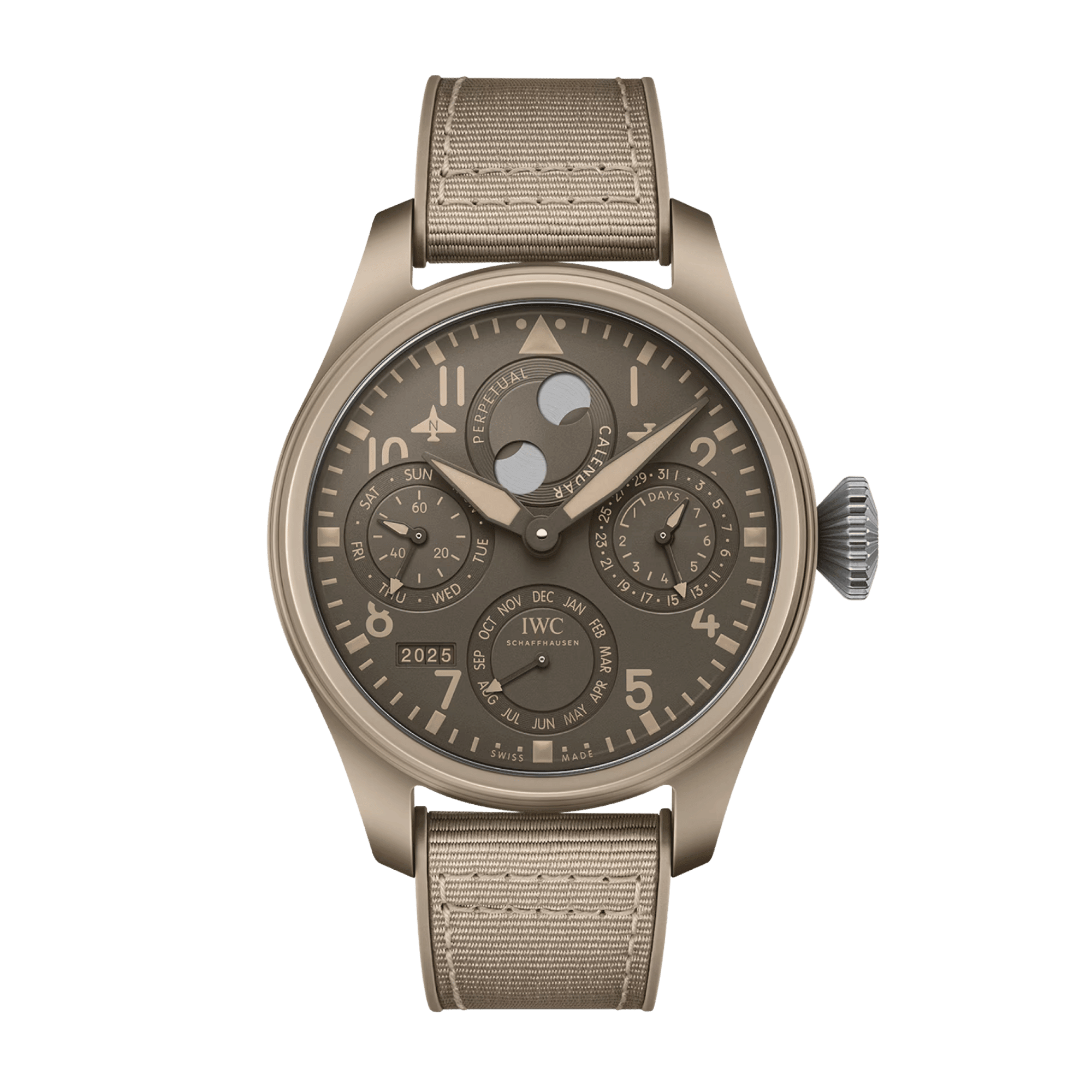 Image of Big Pilot's Watch Perpetual Calendar Top Gun "Mojave Desert" Ceramic Brown Dial 46mm