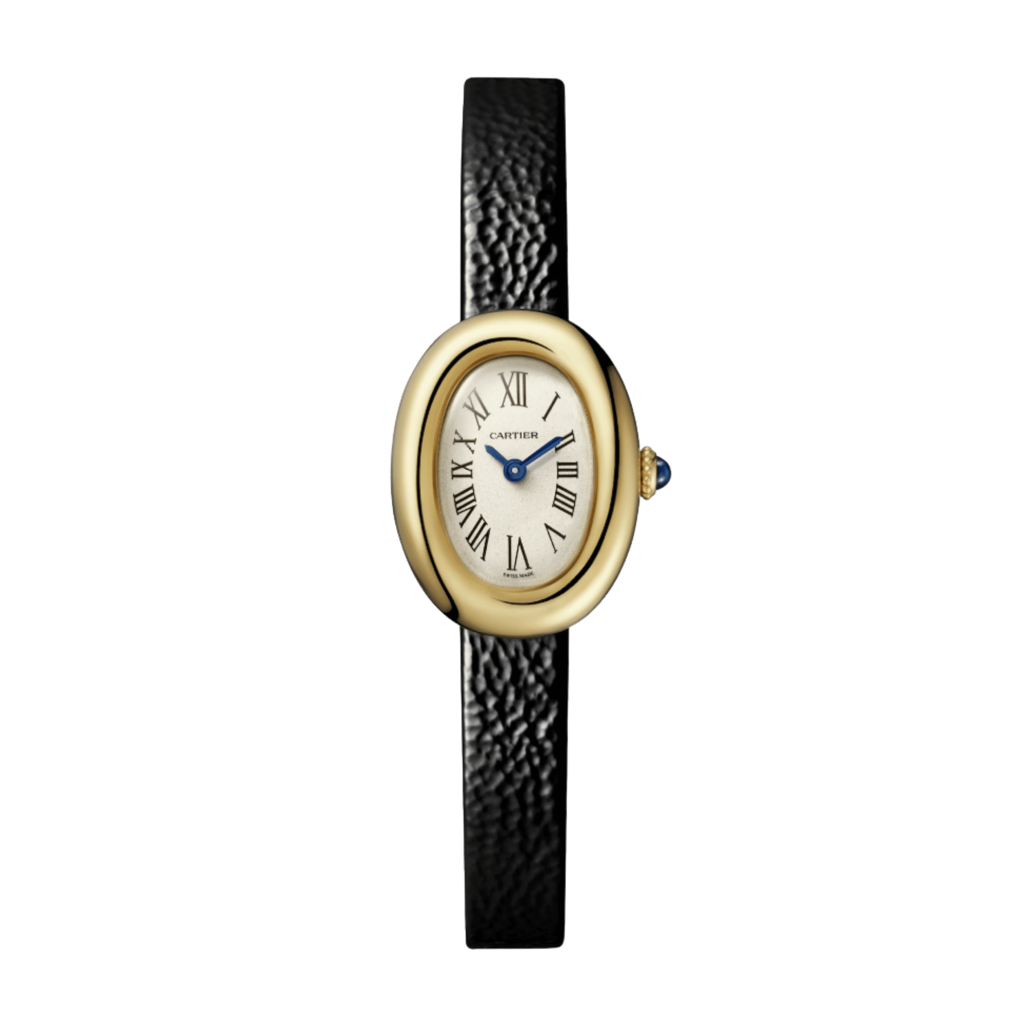 Image of Baignoire de Cartier Yellow Gold Silver Dial 18mm