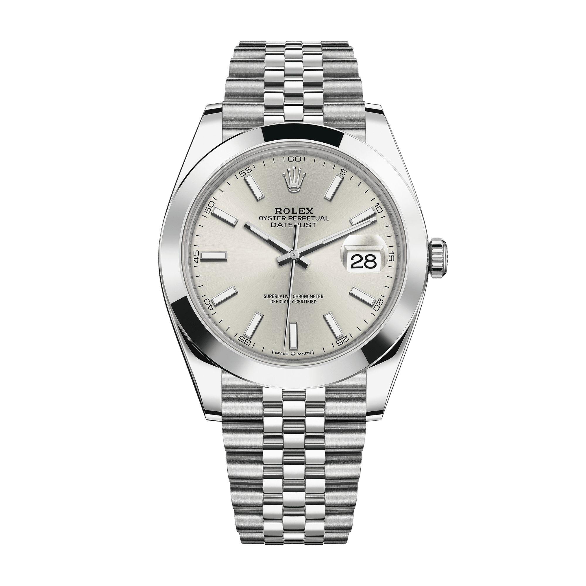 Image of Datejust Steel Jubilee Silver Dial 41mm