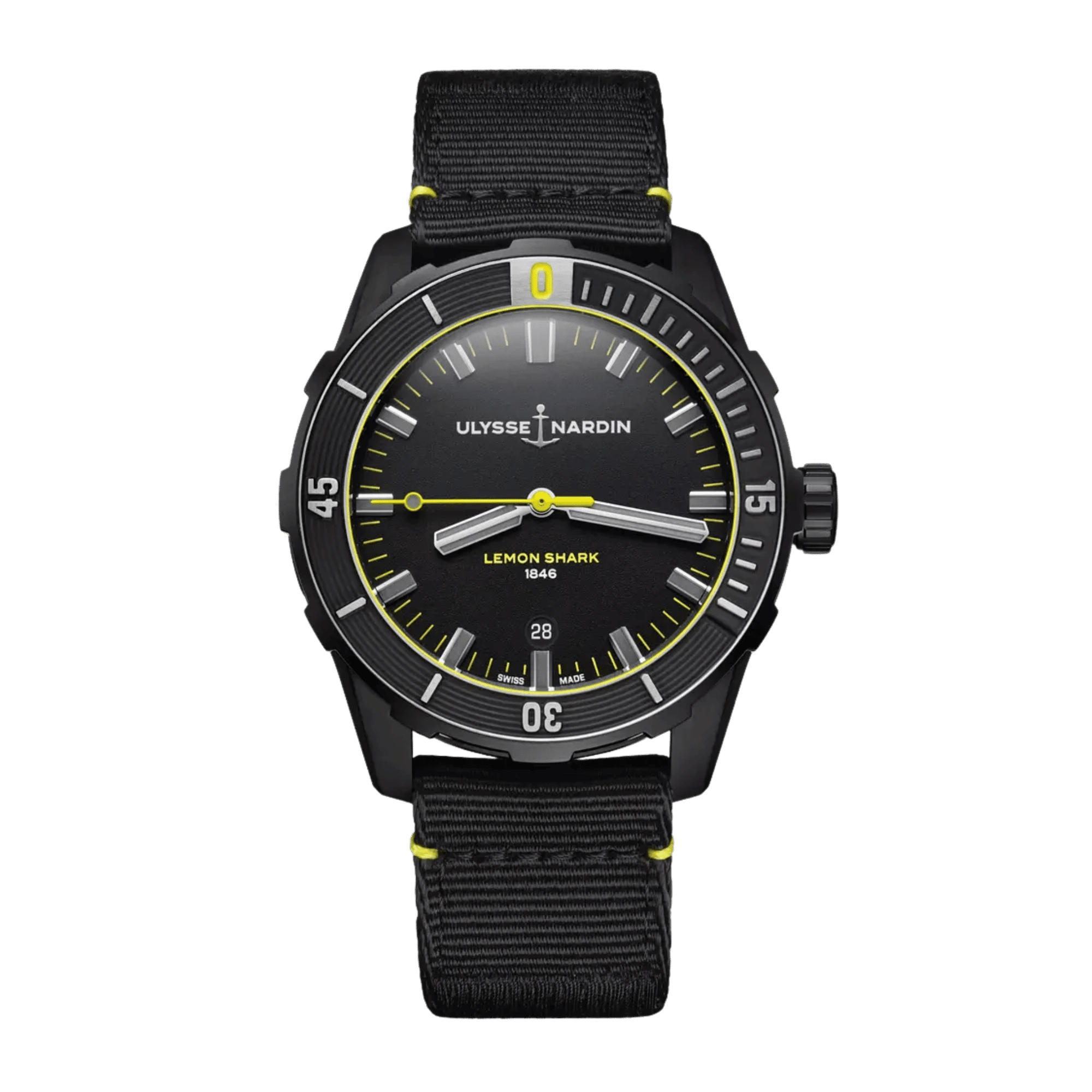 Image of Diver Lemon Shark Limited Edition Steel Black Dial 42mm