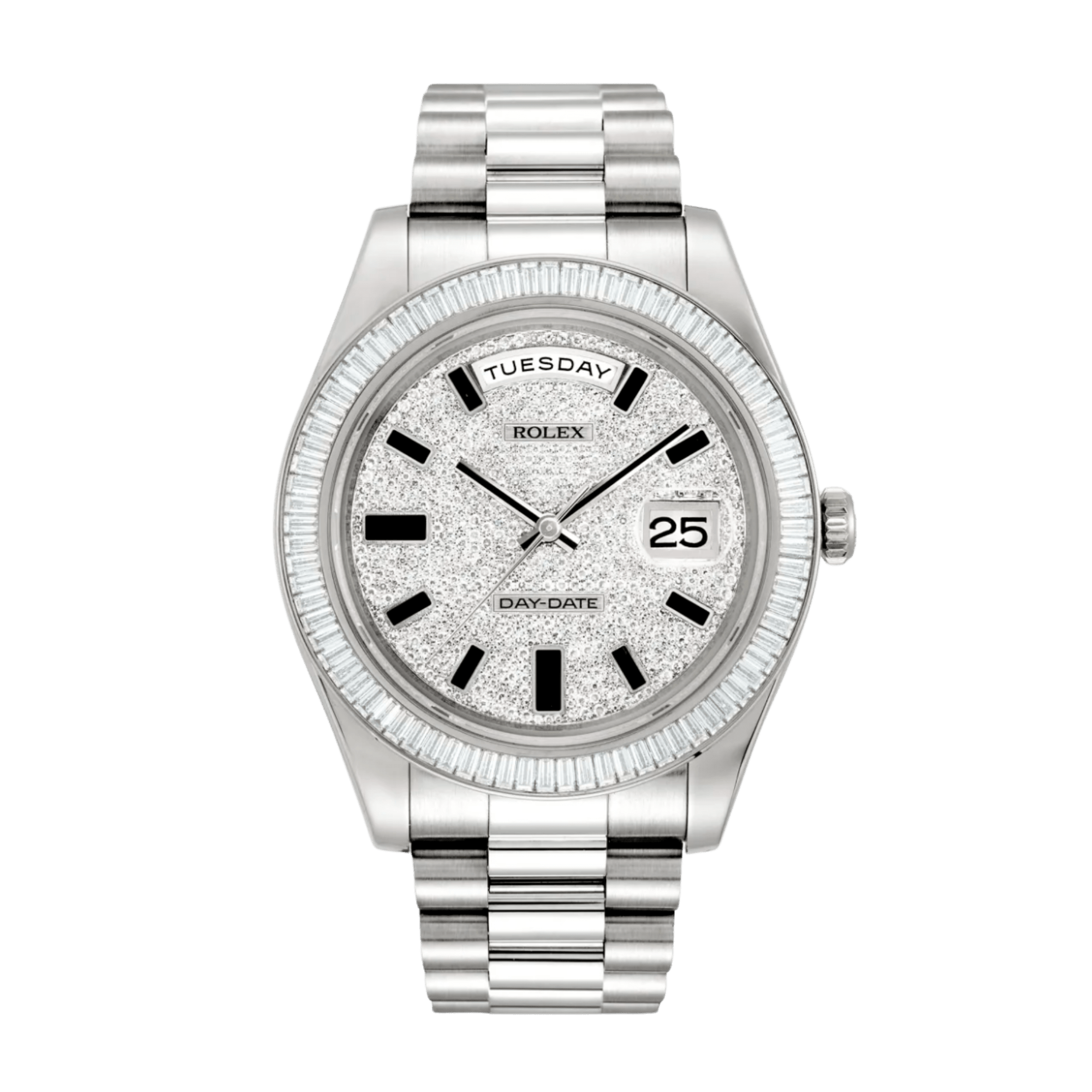Image of Day-Date II White Gold Diamond Pave Dial 41mm