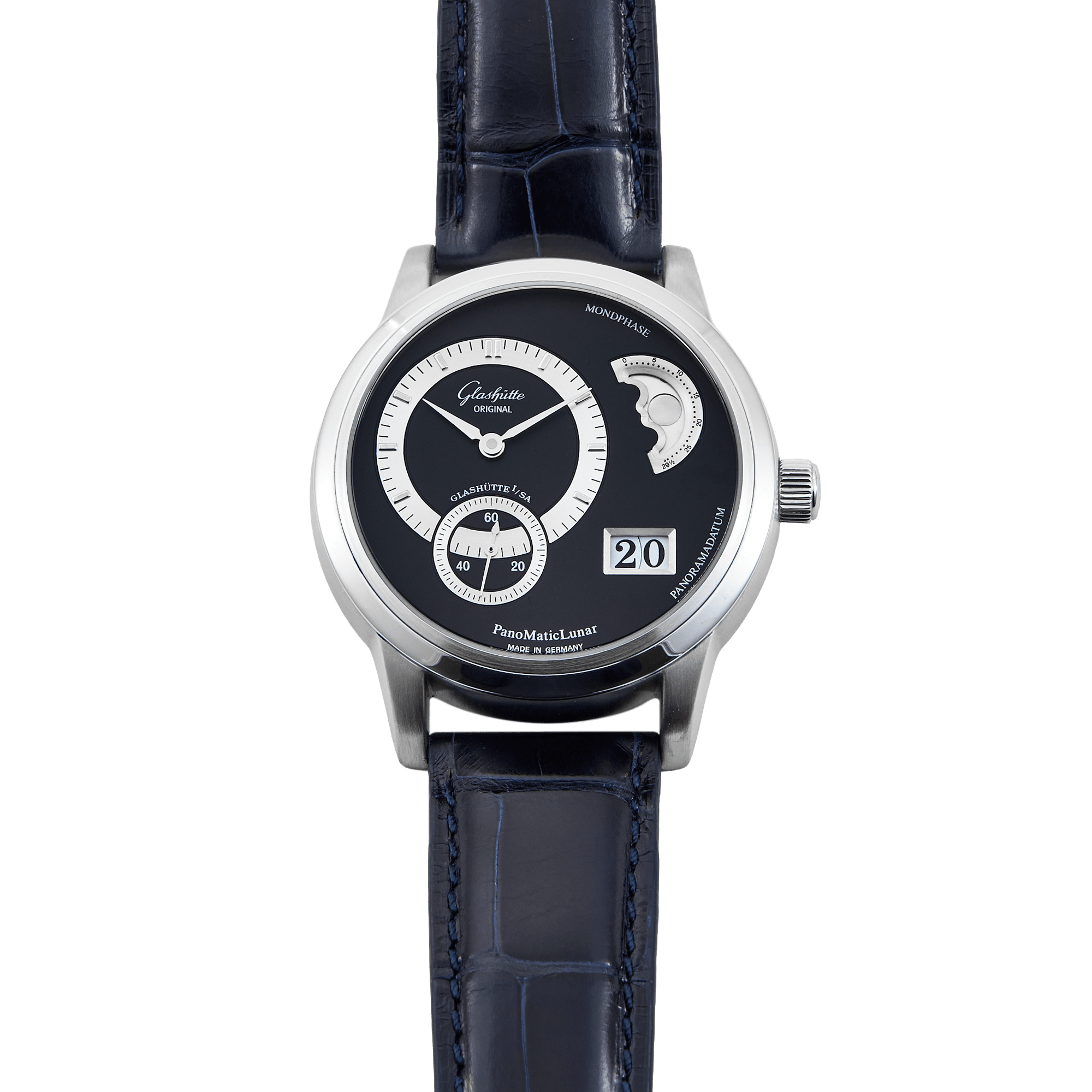 Image of PanoMaticLunar Platinum Black Dial 40mm