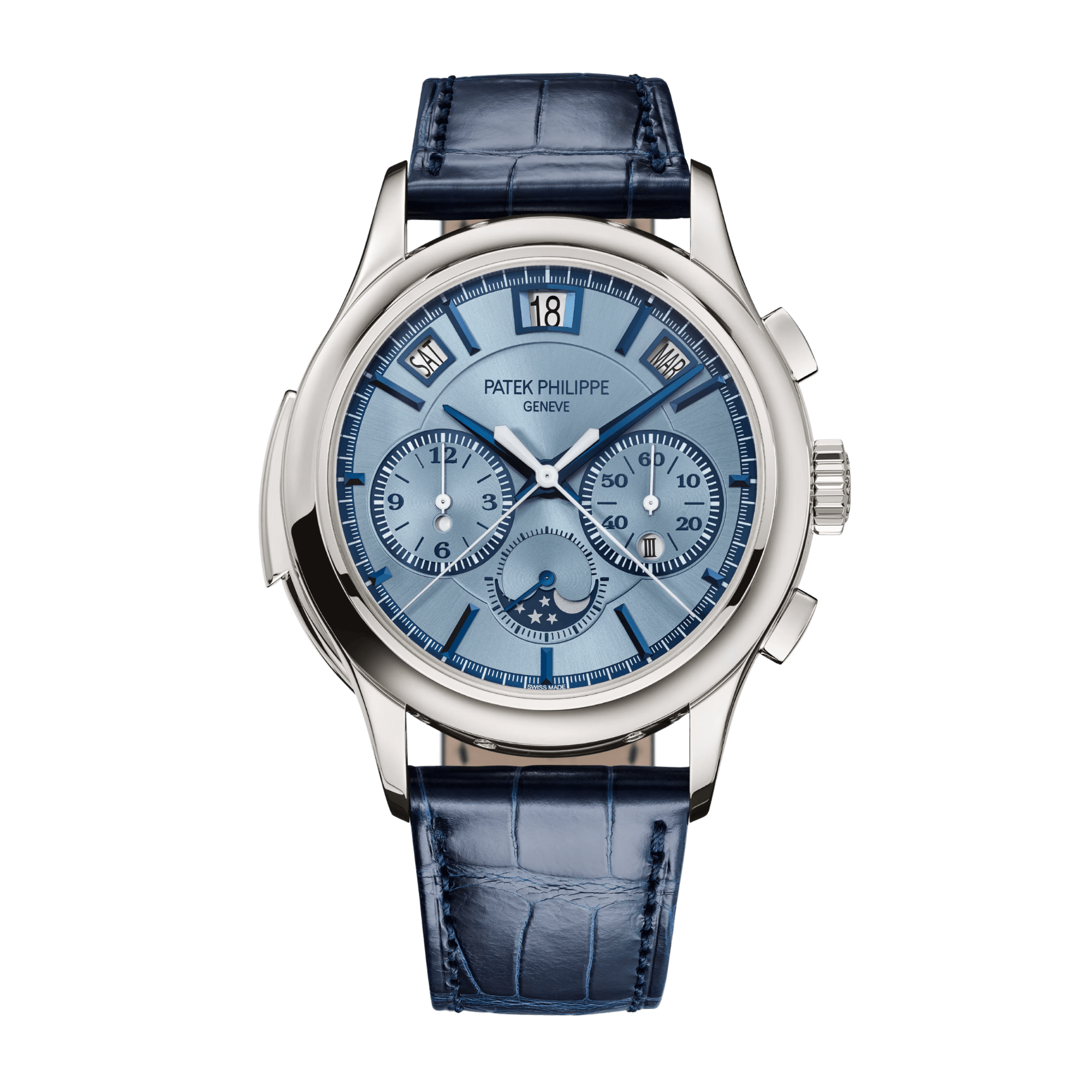 Image of Minute Repeater Split-Seconds Chronograph Perpetual Calendar White Gold Ice Blue Dial 42mm
